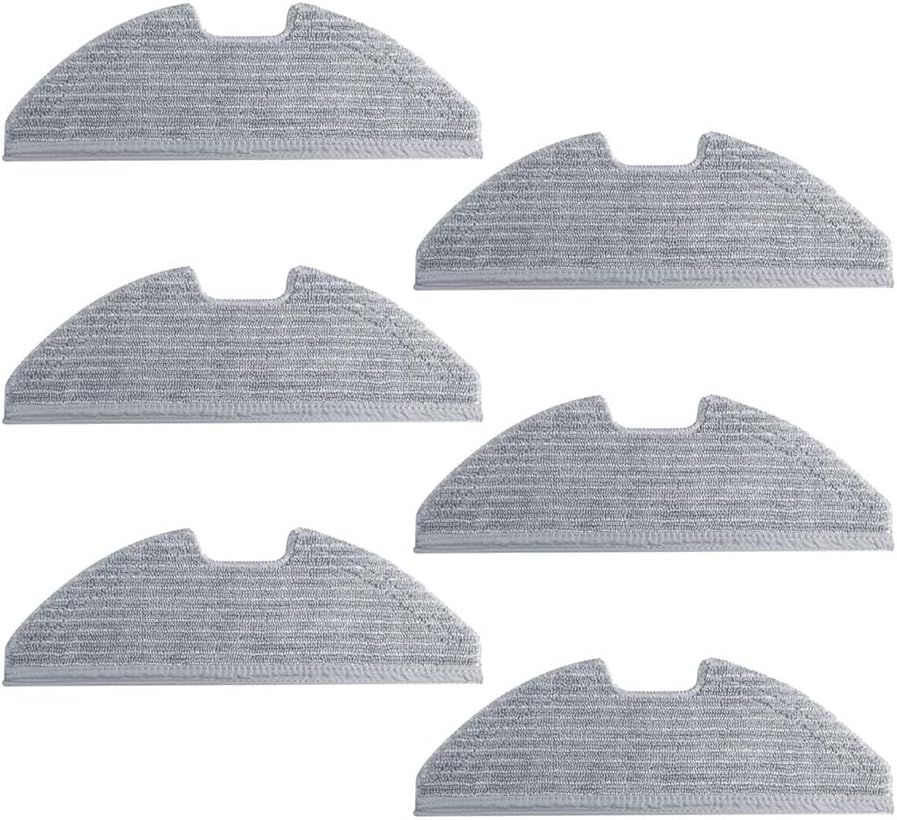 Replacement Washable Mopping Cloth Mop Pads Compatible with euy RoboVac G30/G20/G10 Hybrid, Robot Vacuums Accessory, 6-Pack.