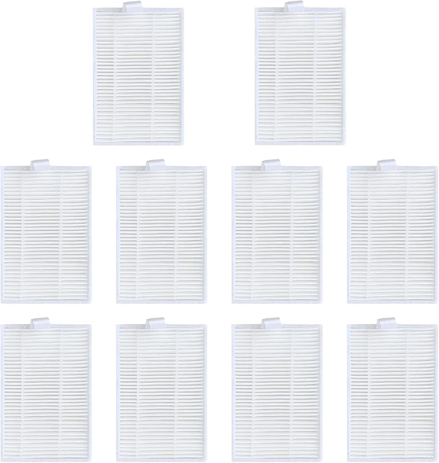 10Pcs Hepa ilters or iHome AutoVac Eclipse iHRV1 / iHome AutoVac Eclipse G iHRV2 Robot Vacuum Cleaner Replacement 10 PACK Hepa ilters