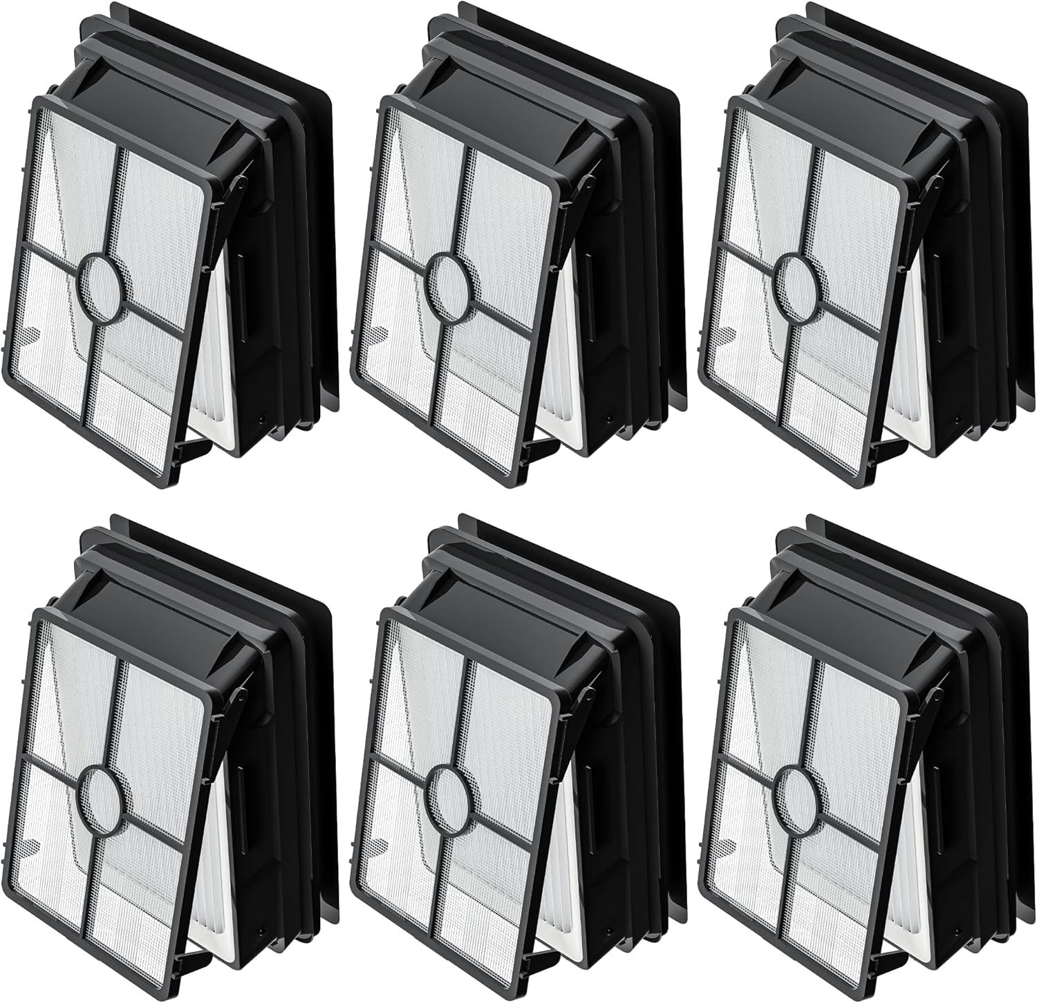 6 Pack 1866 ilters Compatible with Bissell Crosswave 3888A 1785 2210 2211 2304 2306 2551 2554 2590 2593 2596 CrossWave Cordless Max All in One Wet-Dry Vacuum Cleaner, Compare to Part # 1608684