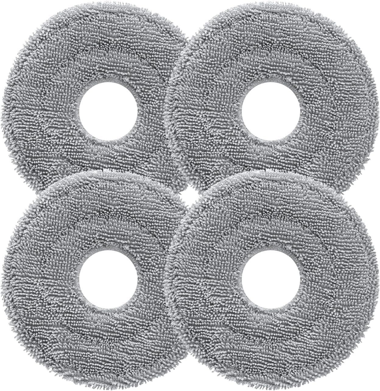 Rotating Mop Cloth or Saros 10R & Saros Z70 Robot Vacuum Cleaner, 4PCS High-Absorbency Microiber, 200 RPM Spinning Speed, 30 Water low Levels