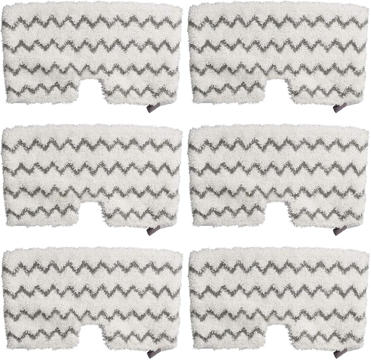 6 Pack Steam Mop Pads Replacement or Shark Steam Pocket Mops S3501 S3601 S3972BRN S3550 S3801 S3901 S3601D S3801CO S3901D S3455K S2902 SE450 SE460