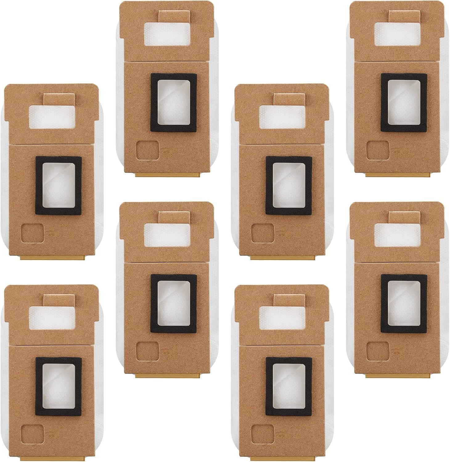 8 Pack Dust Bag or  S7 / S7+ Vacuum Cleaner Auto-Empty Dock, 3L Large Capacity Replacement Bag