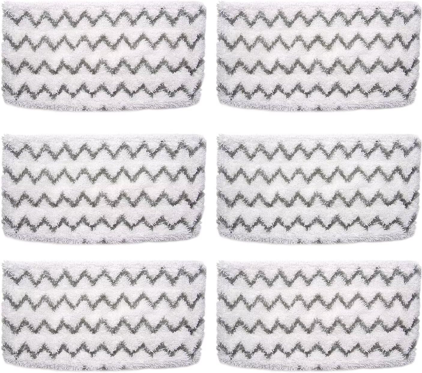 6 Pack S1000 S2001 Steam Mop Replacement Pads or Shark S1000 S1000A S1000C S1000WM S10001C S1200 & S2001 SteamSpot Steam Mop