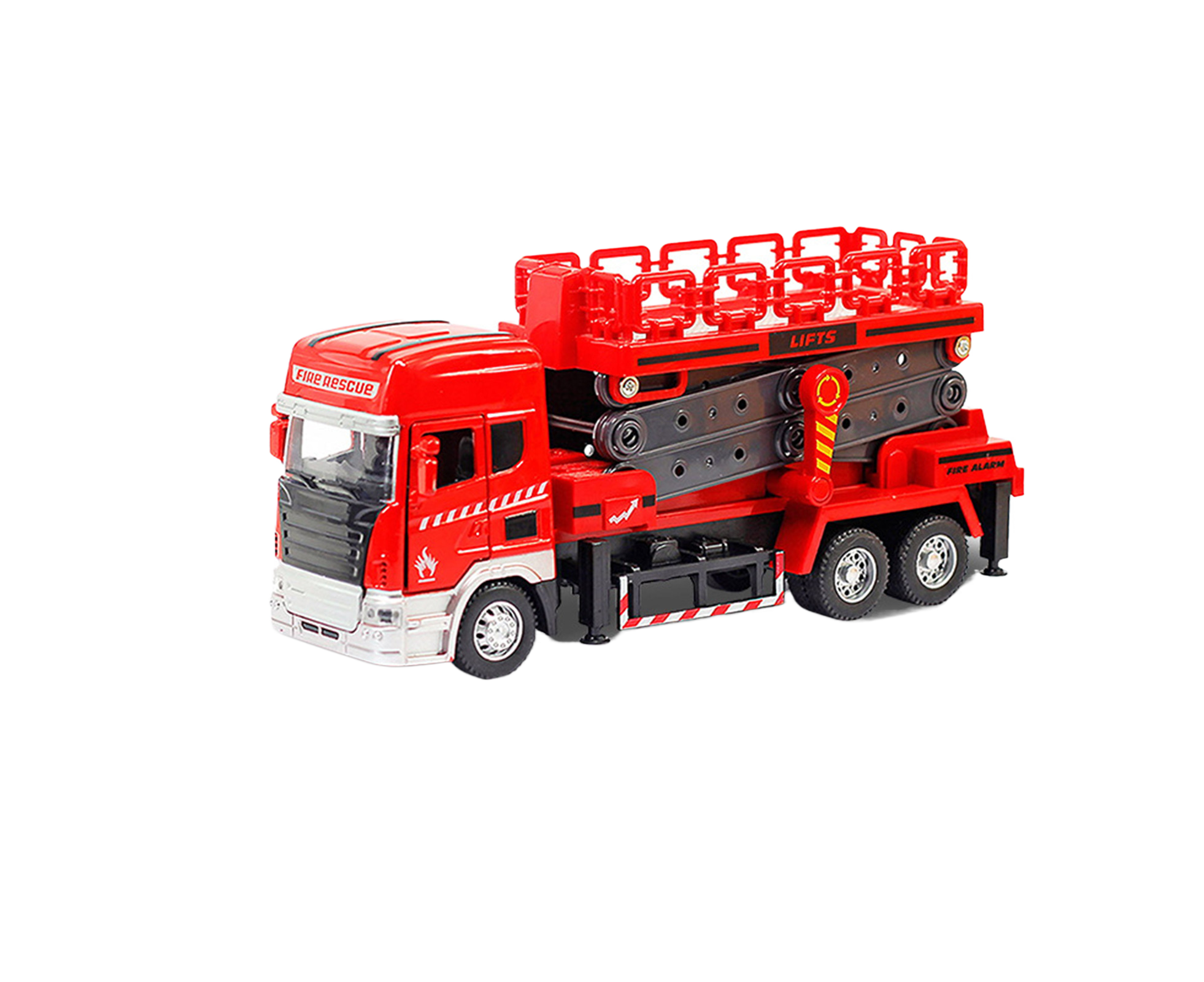 Auto Toy Polished Smoothly Fun Realistic Rescue Crane Boy and Girl Car Toy for Boys Red