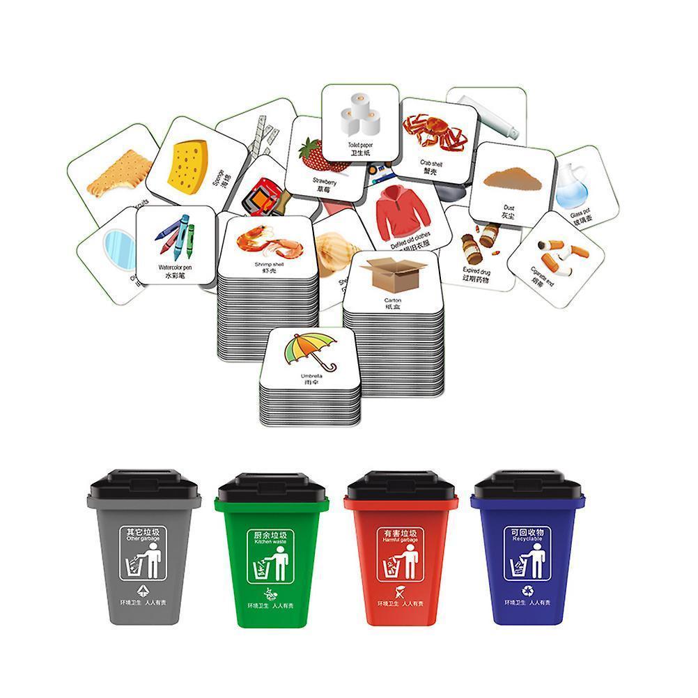 Rayan Toys babies Garbage Trucks Toy Miniature Garbage Bin Toy Trash Truck Toy Recycle Can Toy Mini Trash Can Toy