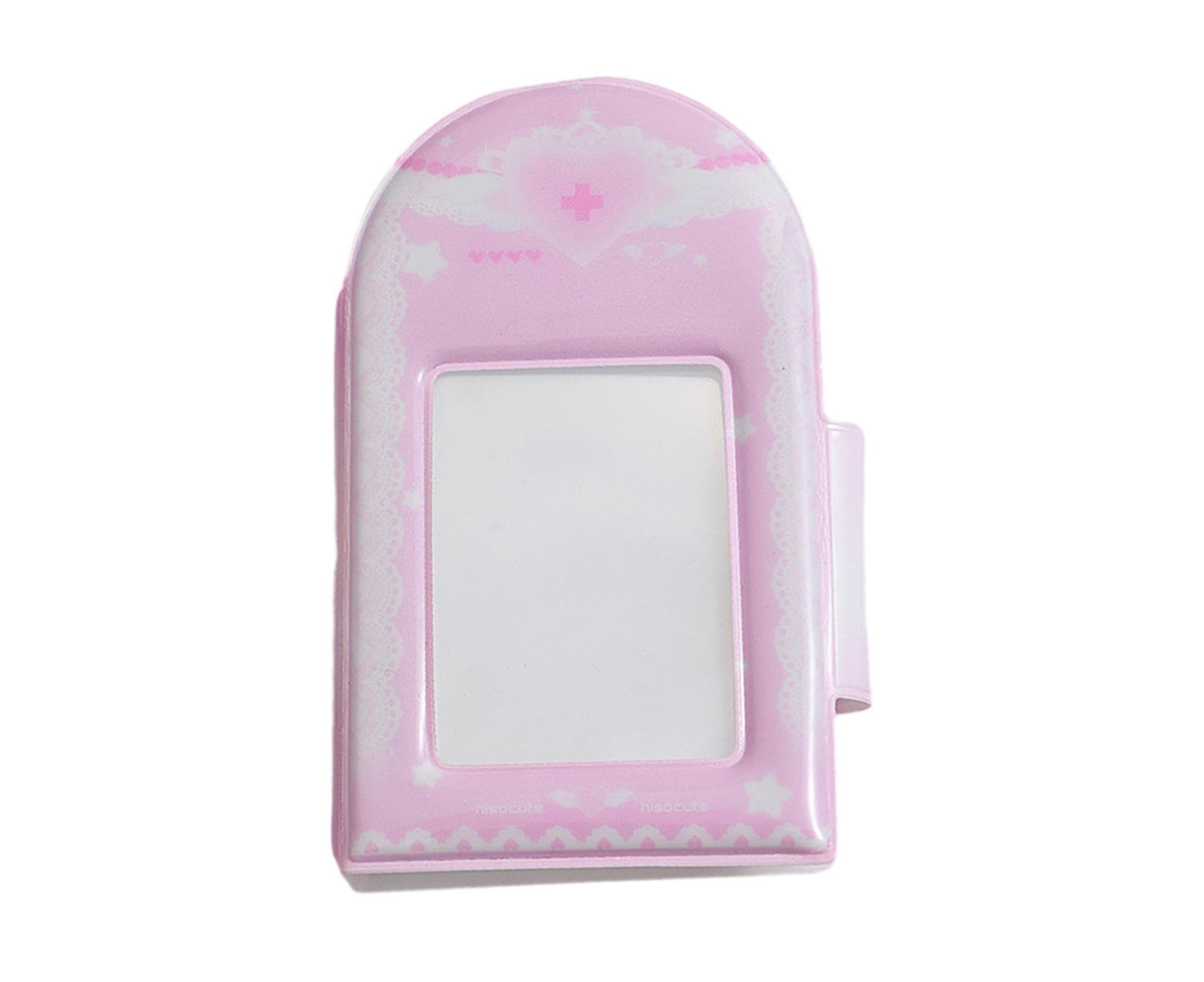 Photo Album Large Capacity Waterproof Insert Type PVC 3 Inch 40 Pages Picture Album  Card Storage Binder Friends Gift - Pink