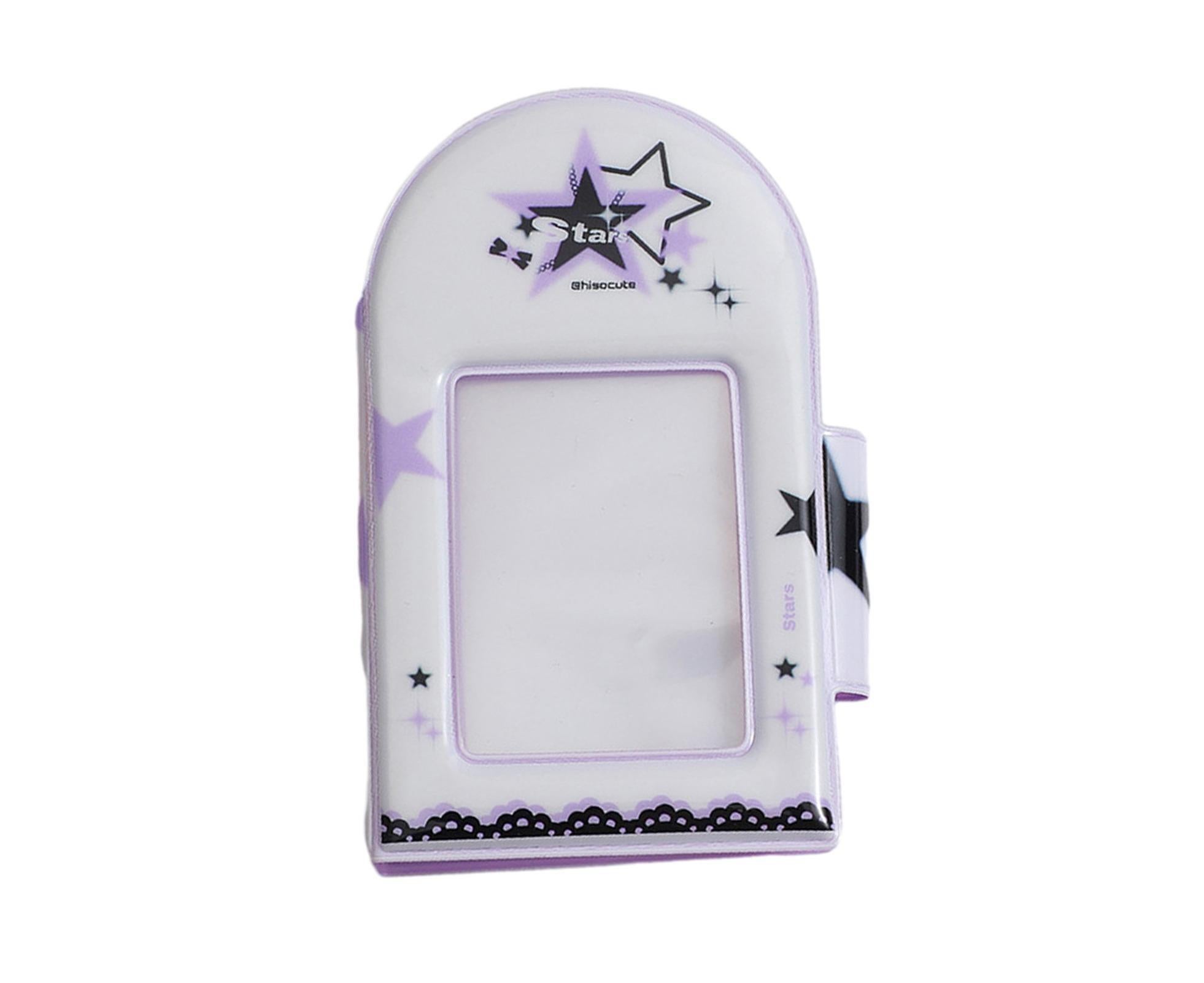 Photo Album Large Capacity Waterproof Insert Type PVC 3 Inch 40 Pages Picture Album  Card Storage Binder Friends Gift - Purple