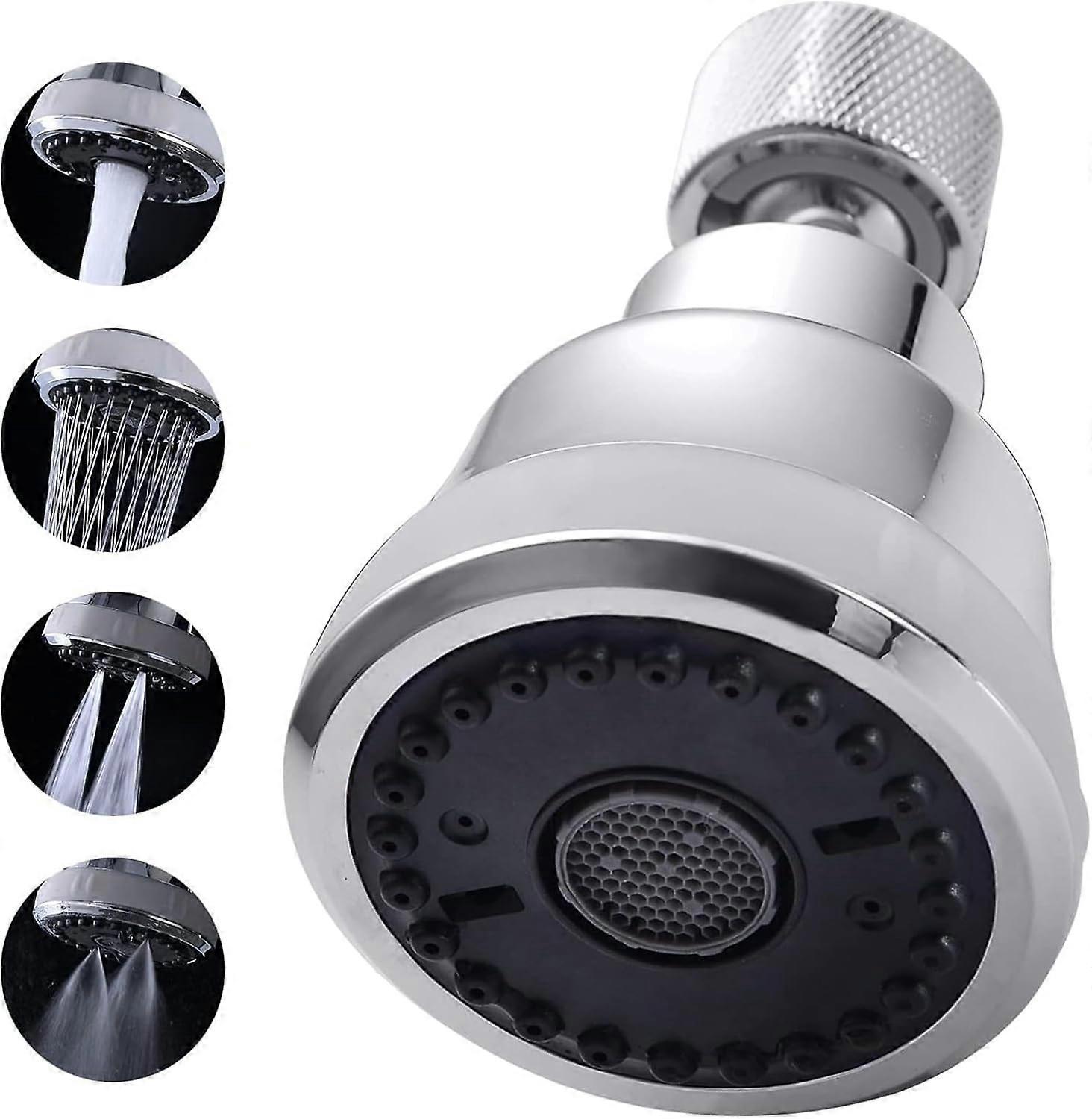 (Chrome)4 Spray Modes Faucet Aerator,360 Degree Faucet Sprayer Attachment,Big Angle Kitchen Faucet Aerator,Swivel Faucet Extender,Sink Sprayer Attachm