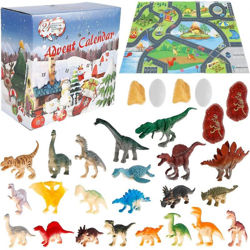 Toys Christmas Countdown Dinosaur Dinosaur Toy Set