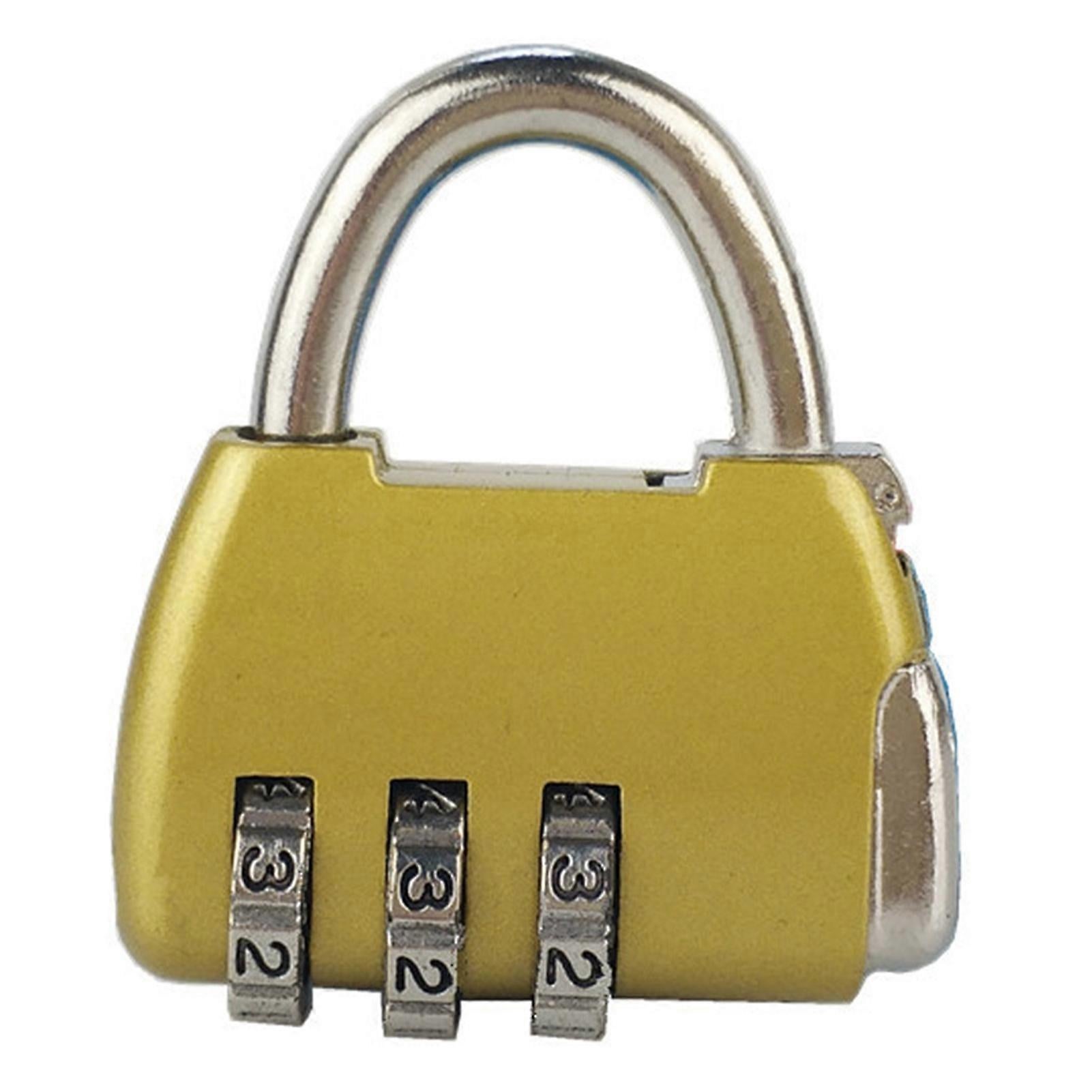 3-Digit Zinc Alloy Combo Lock - Heavy Duty Luggage Padlock
