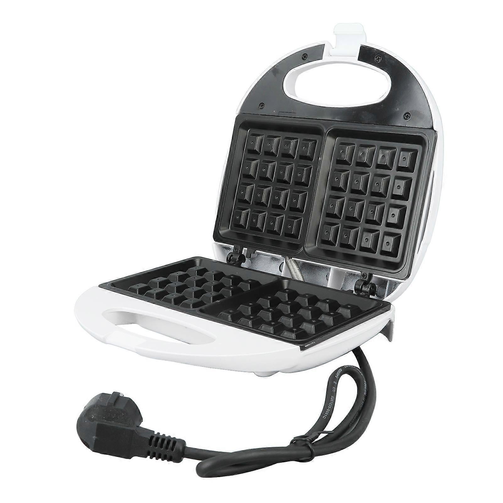 750W Mini Waffle Maker - Nonstick Aluminum Alloy Waffle Iron for Breakfast, Easy to Use