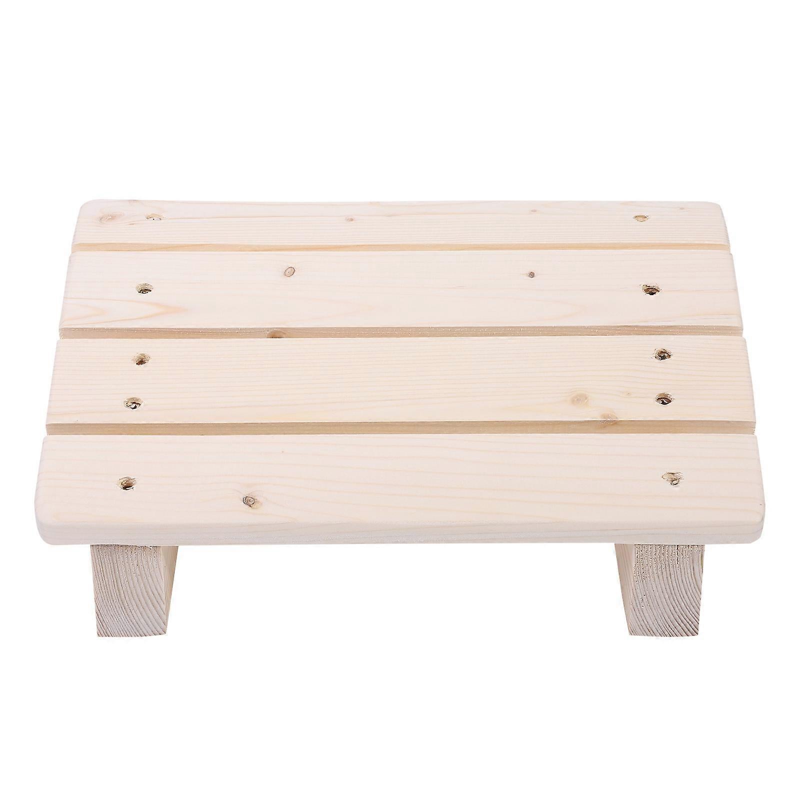 Wooden Tilted Desk/Bathroom Foot Rest Stool, 30*20*11cm