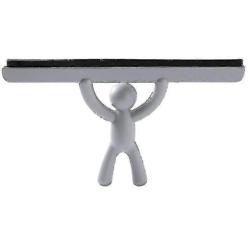 Gray Shower Squeegee, Multi-Purpose Glass Cleaner