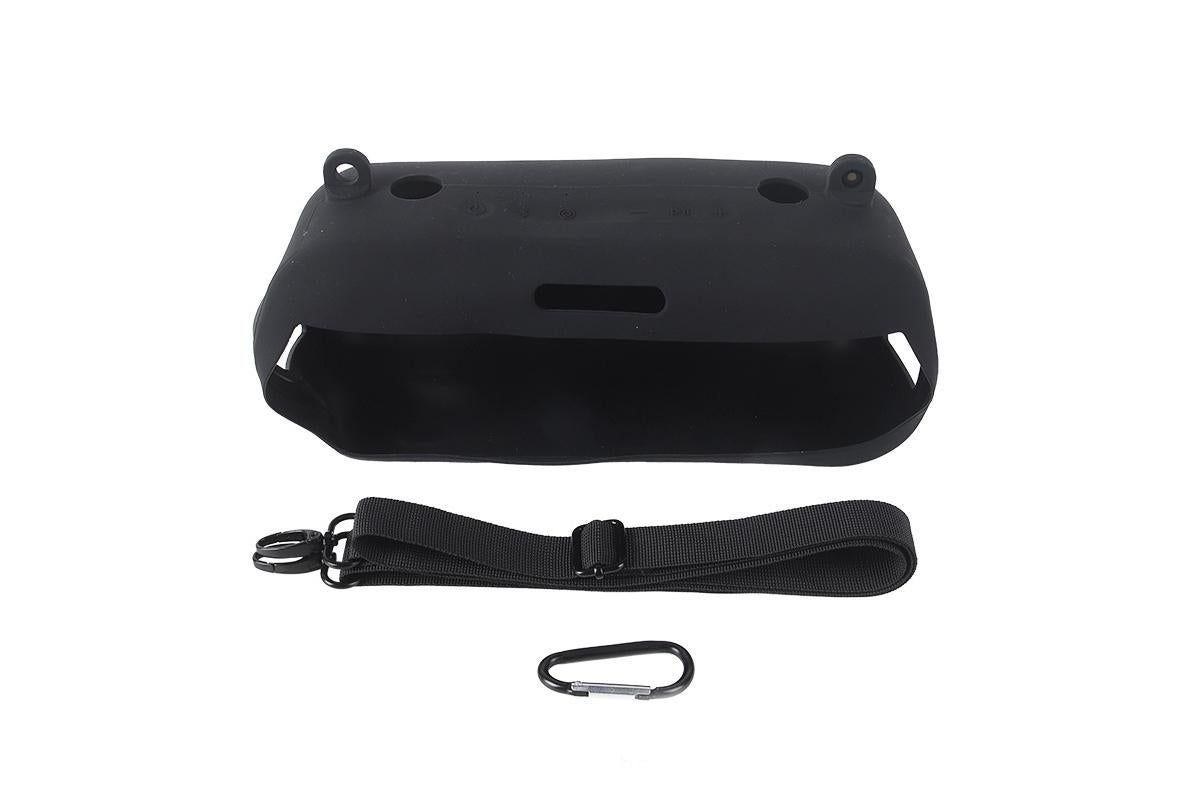 Silicone Protective Case with Shoulder Strap Compatible with Bose SoundLink Max Speaker - Black