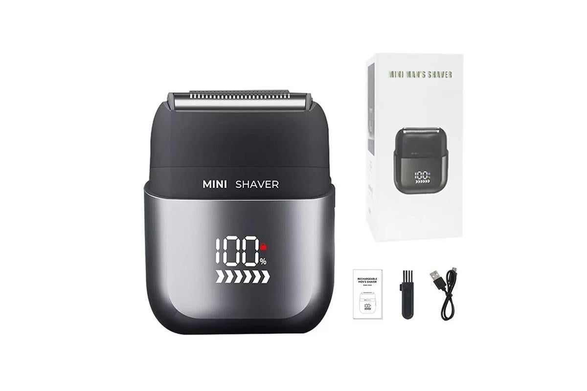 Portable USB Rechargeable Foil Shaver for Men Mini Travel Electric Shaver