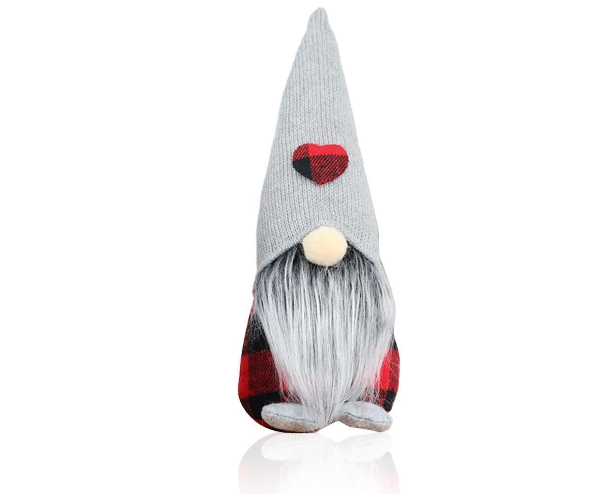 Christmas Ornaments Gnome Faceless Santa Doll Window Tabletop Decoration Gift-L