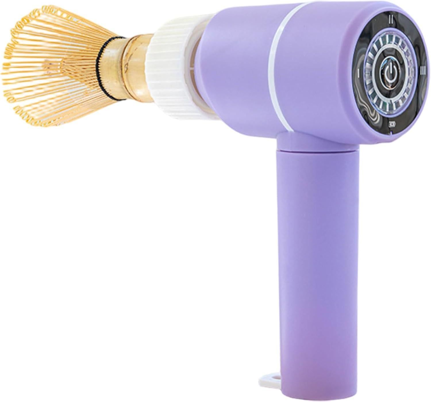 Electric Matcha Mixer Purple One Size Three-Speed No Splash Tea Maker 1pc