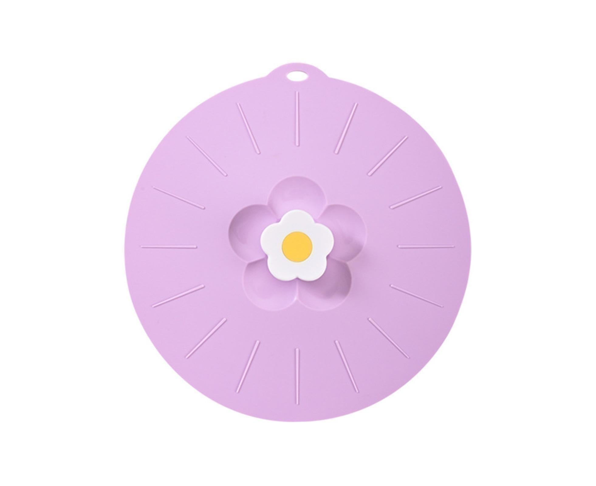 Anti Spill Cover Flexible Keep Freshness - Purple S