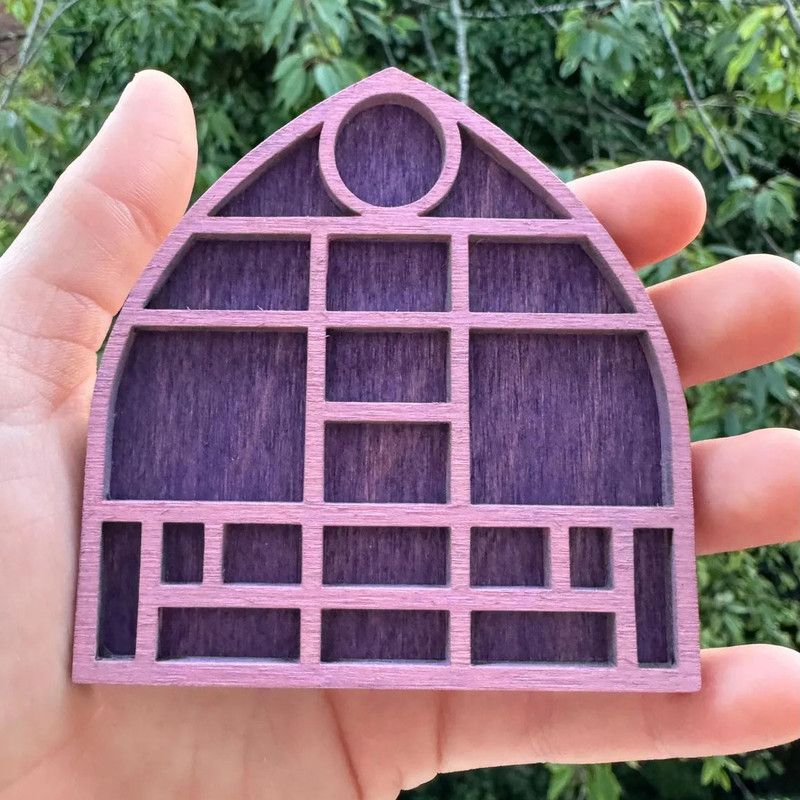 Wooden display stand for mini curiosities,Cathedral