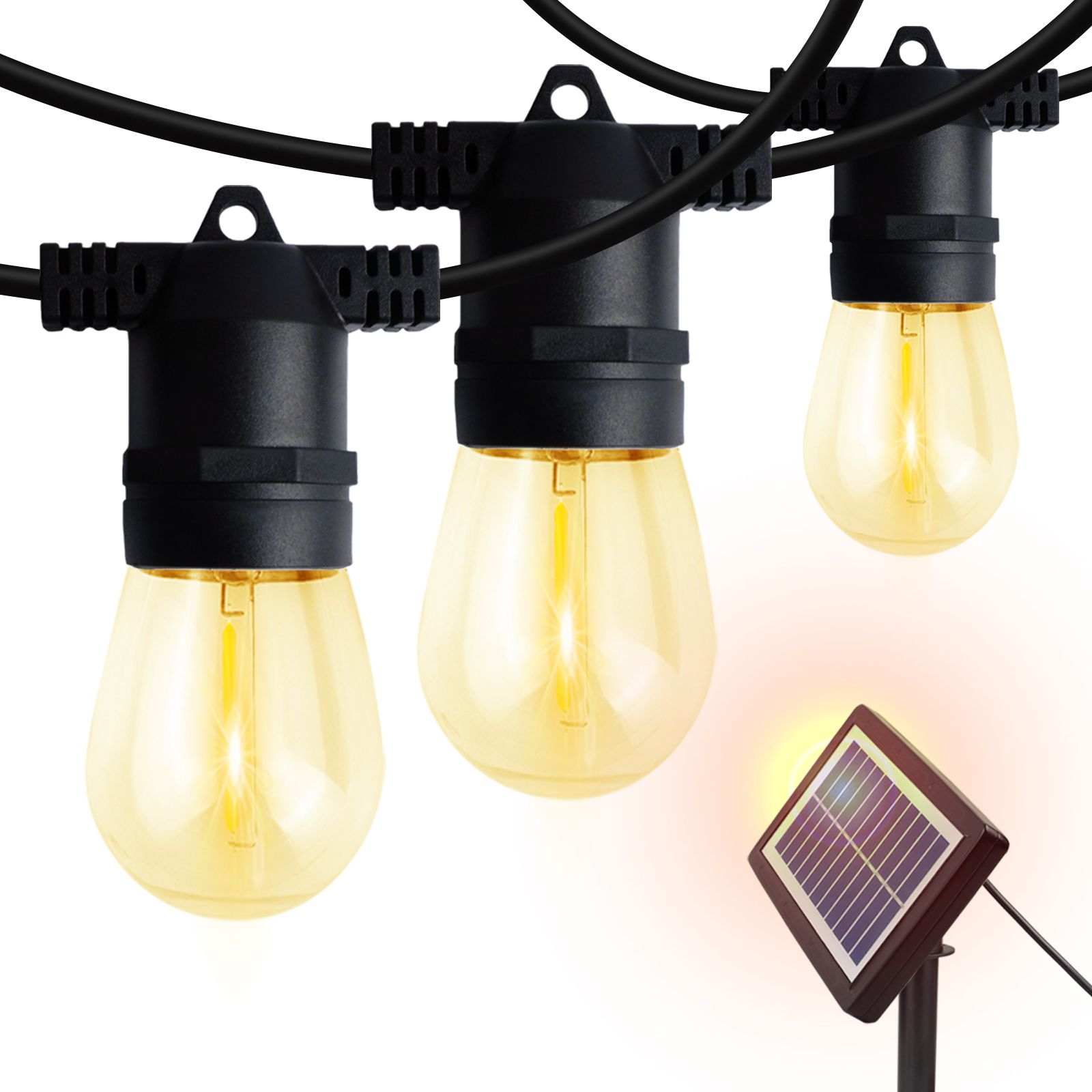 29ft Solar String Lights Outdoor Waterproof Christmas Party Garden Decor