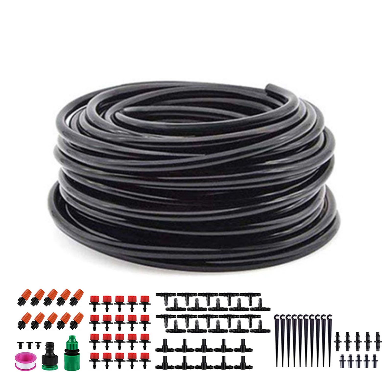Garden Drip Irrigation System Automatic Micro Spraying Watering Kits Irrigation Atomization System 30m/1181.1in