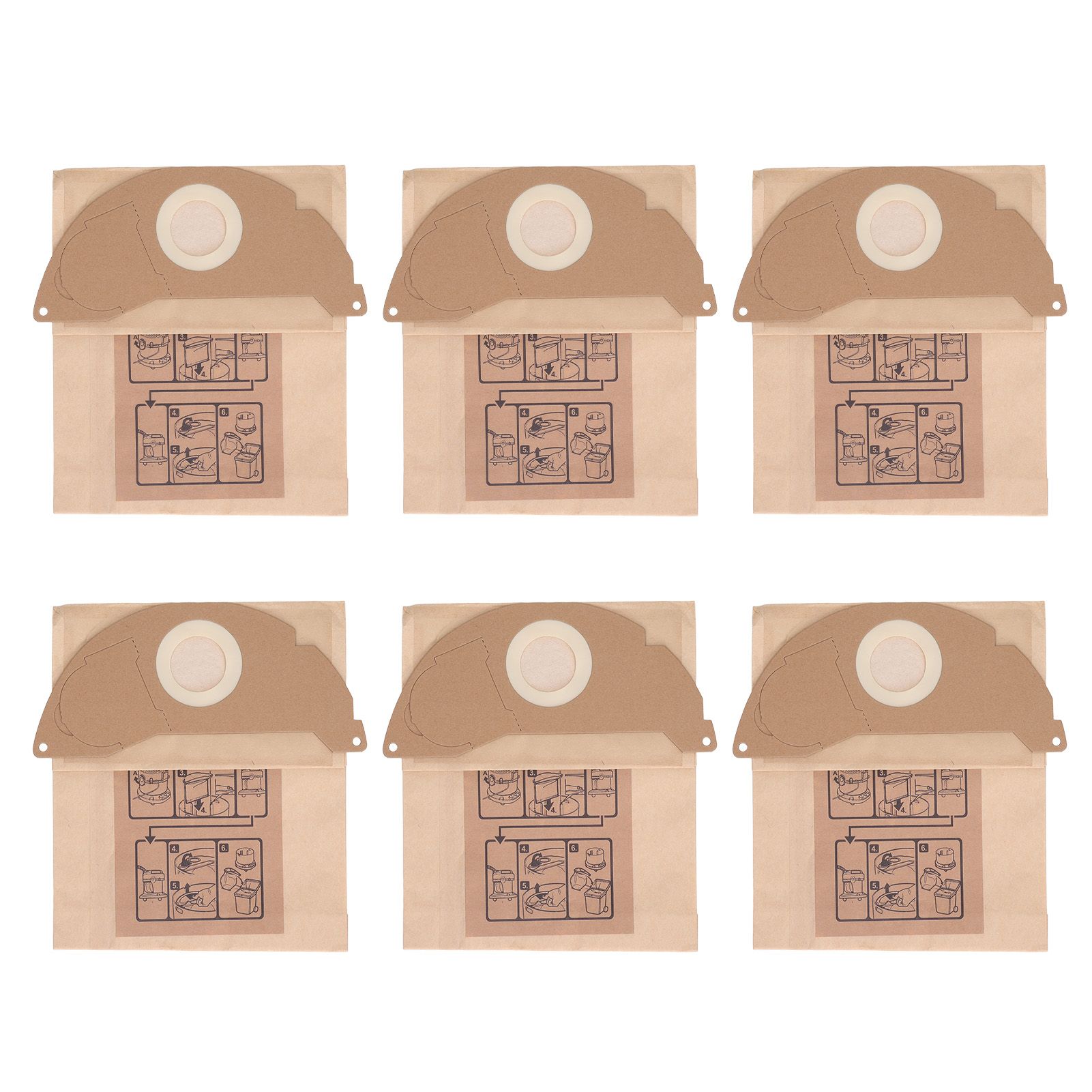Vacuum Cleaner Paper Garbage Dust Bag for Karcher WD2250 A2004 A2054 MV2 Vacuum Cleaner