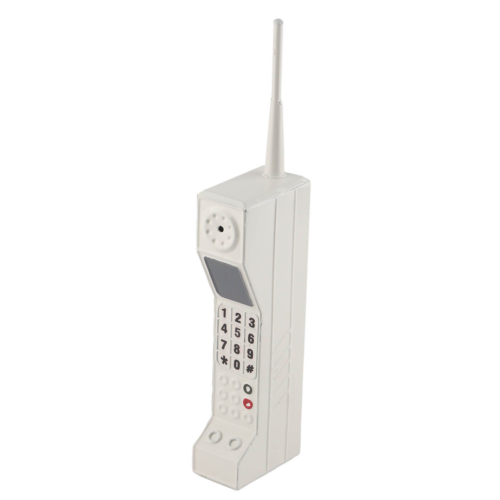Retro Cellphone Model Old Fashioned Cellular Phone Model Ornament Vintage Simulation Photographic Props for Home Stage White