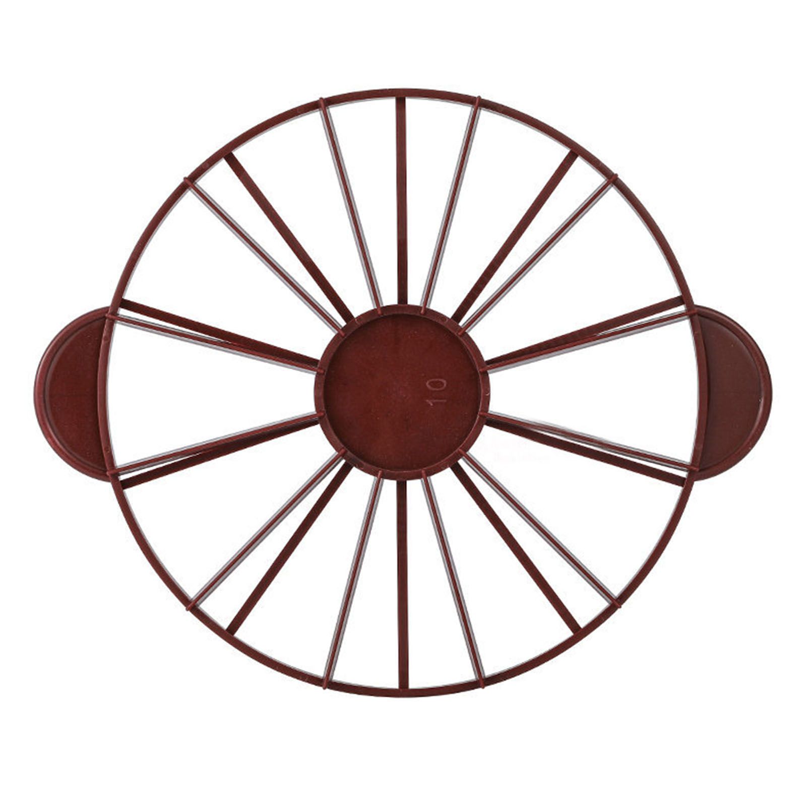 Cake Portion Marker Food Grade Round 10/12 Piece Cake Slice Marker Equal Portion Cutter Bread Cake Divider Baking Tool Dark Red (Brown) 126g/4.4oz（280）