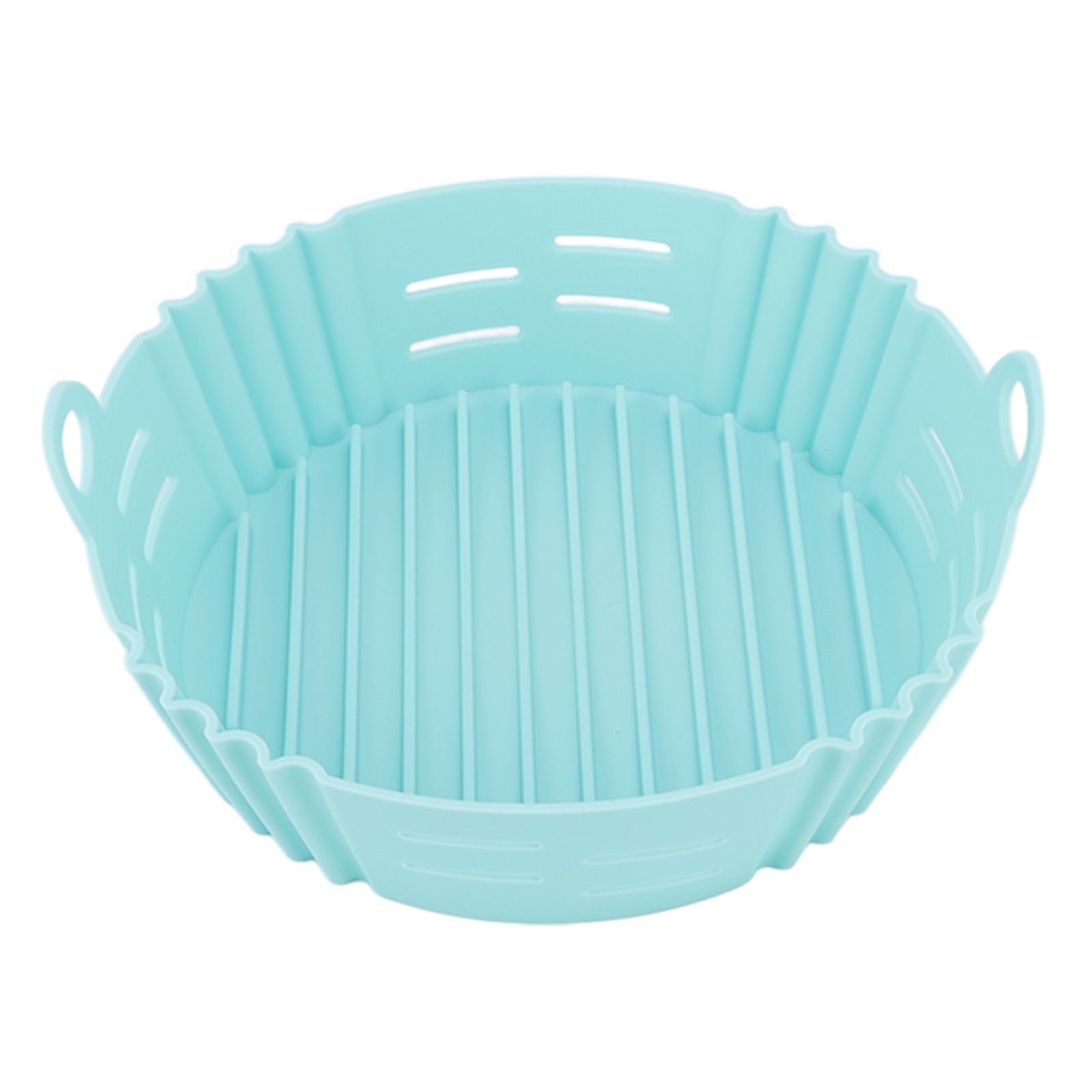 Fryer Silicone Liner Heat Resistant Elastic Washable Food Grade Reusable Fryer Basket for Cooking Blue