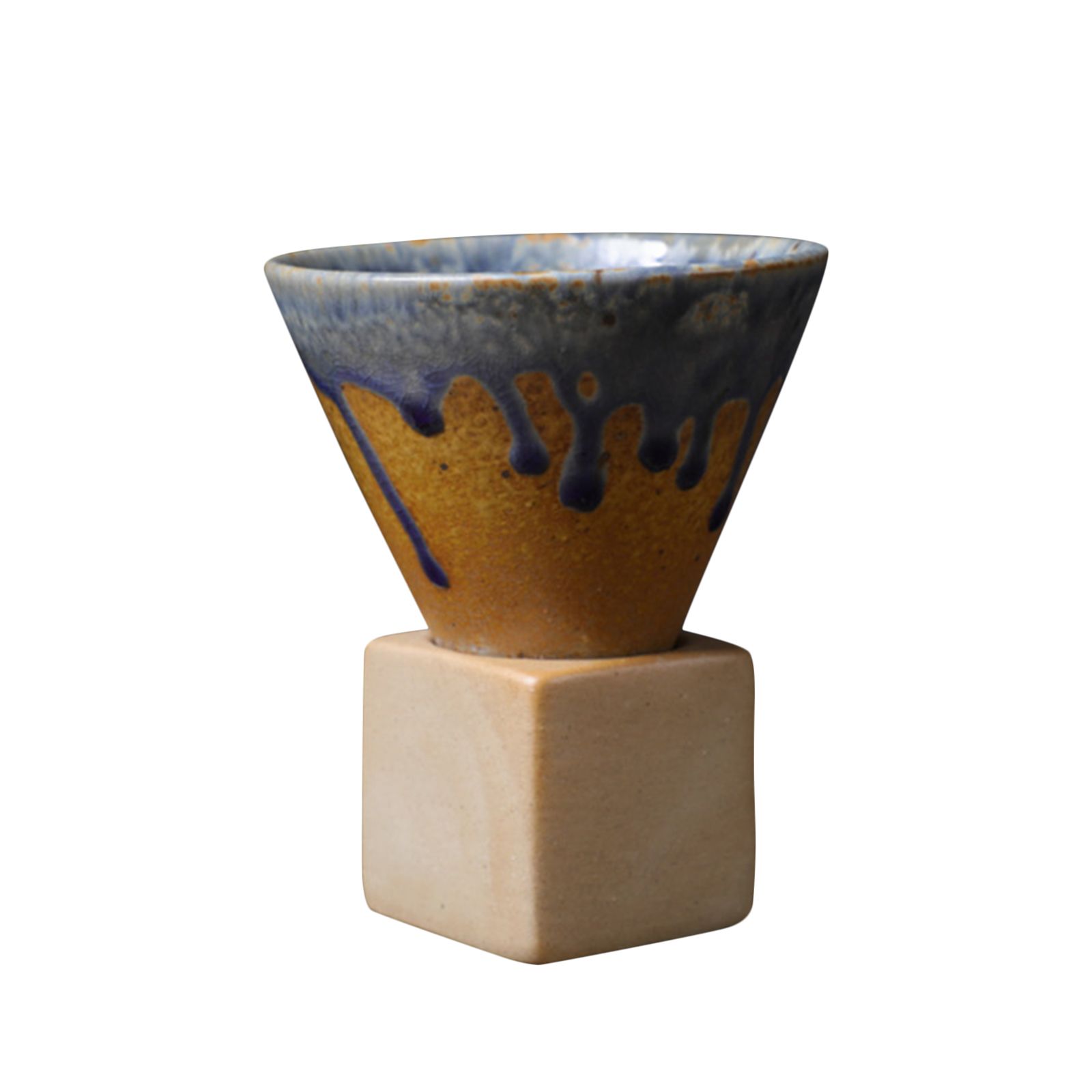 200mL Japanese Pottery Mug Coffee Mug Latte Cup with Base Ceramic Mug