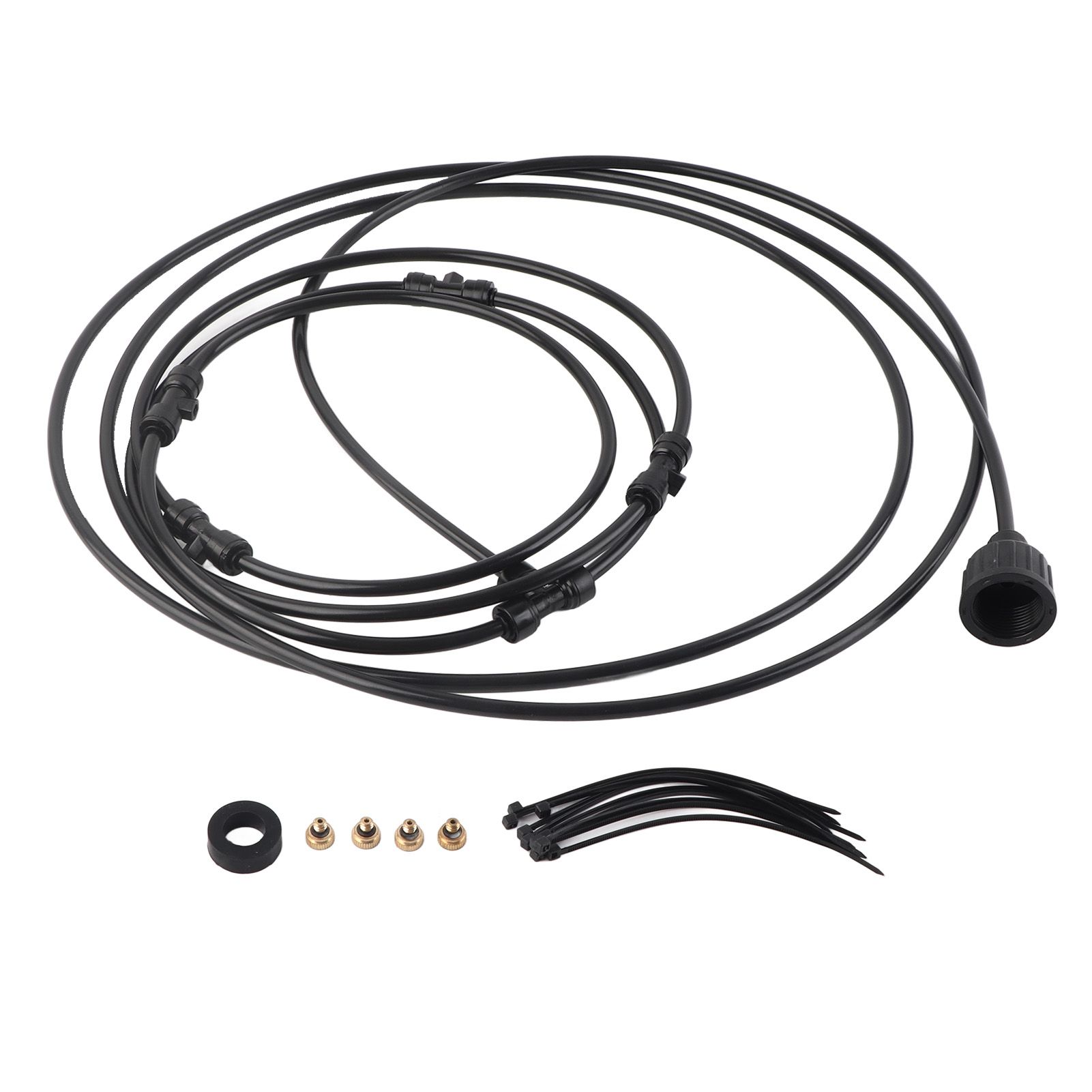Black Spray Ring Outdoor Cooling Low Pressure Spray Set Spray Ring Fan with Cooling System