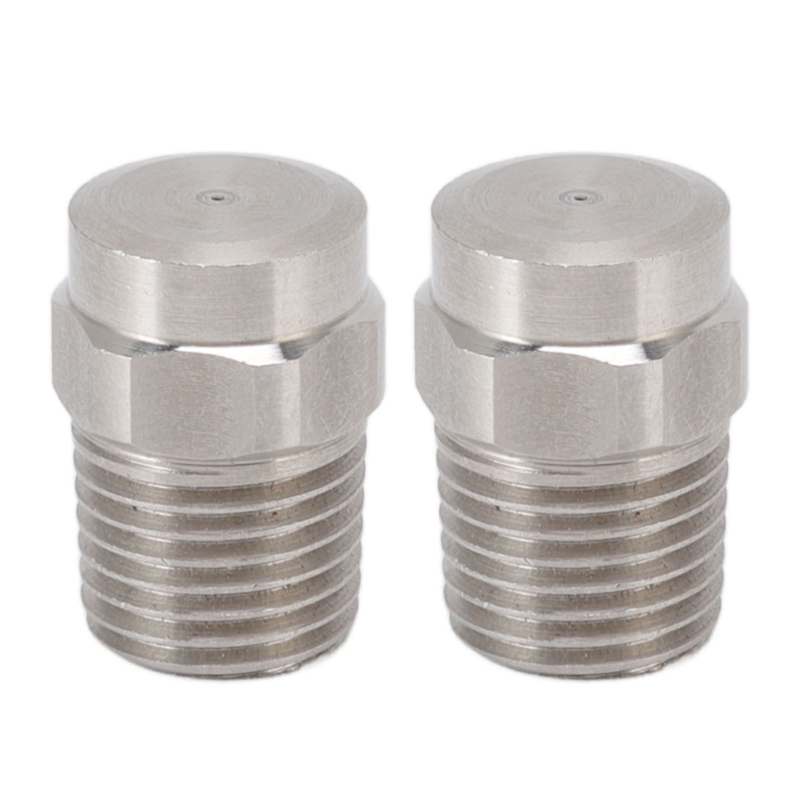 2PCS Misting Nozzle G1/4 Male Thread Flat Head Stainless Steel Atomization Sprayer for Garden Watering