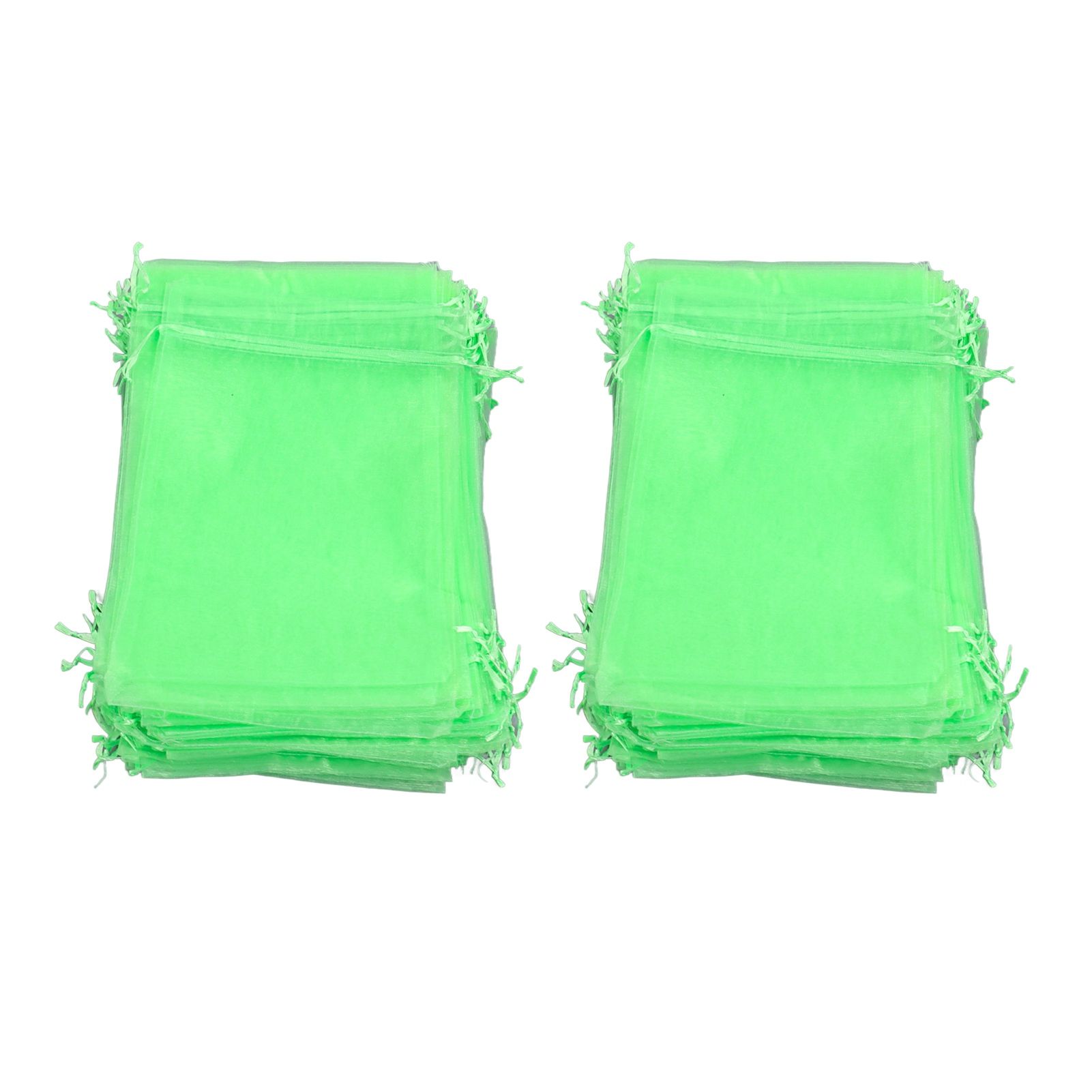 100PCS Fruit Protection Netting Bag Reusable Garden Mesh Barrier Bag for Plant Flower Fruit Trees Green 10x15cm/3.9x5.9in
