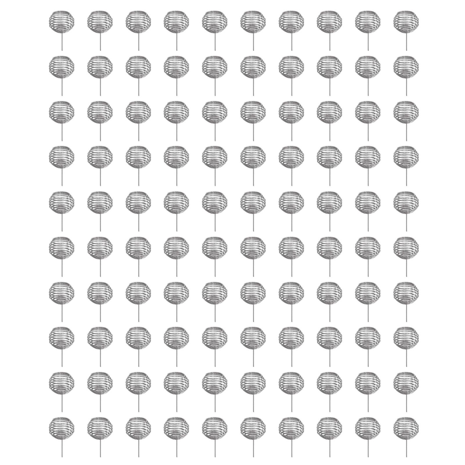 100pcs Fertilizer Mesh Basket Stainless Steel Garden Nutrition Cups Small Size Bonsai Fertilization Basket for Garden Yard Home