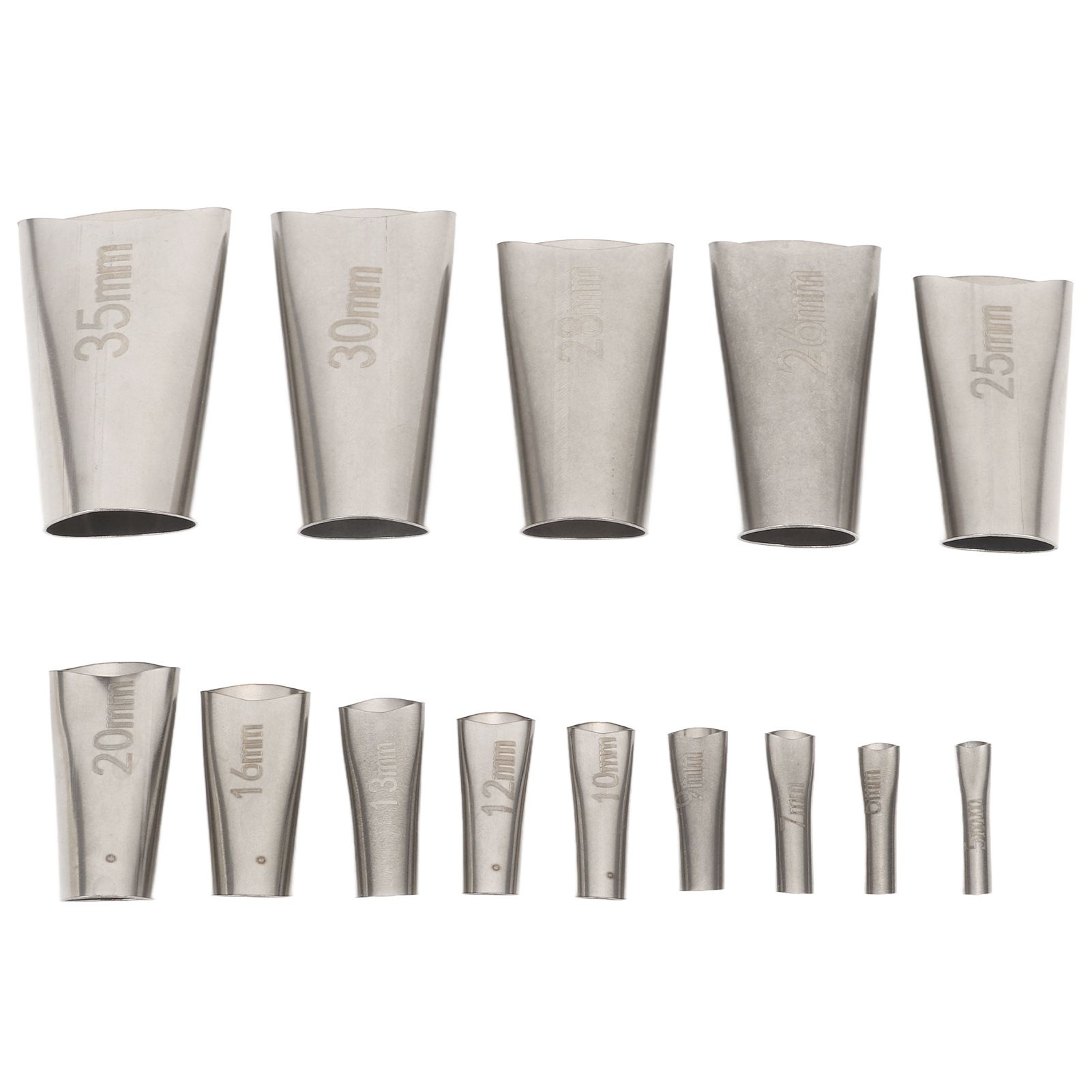 14pcs Caulking Nozzle Applicator 45 Degree Professional Stainless Steel Caulking Finisher Kit for Bathrooms Kitchens