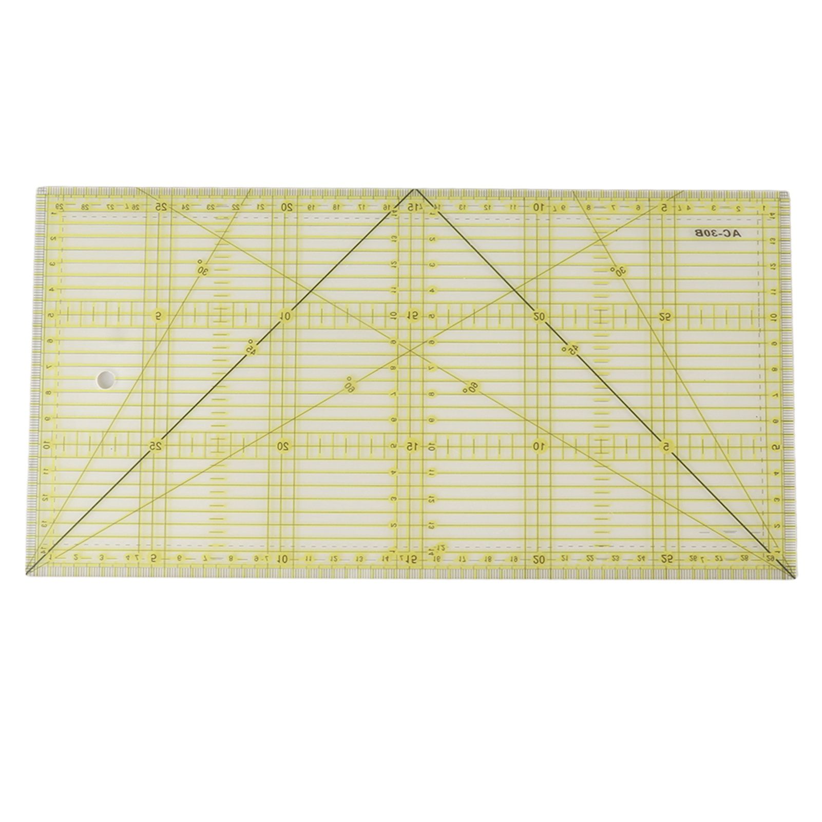 Acrylic Quilt Ruler DIY Precise Scale Transparent Quilting Ruler for Sewing Measuring Patchwork