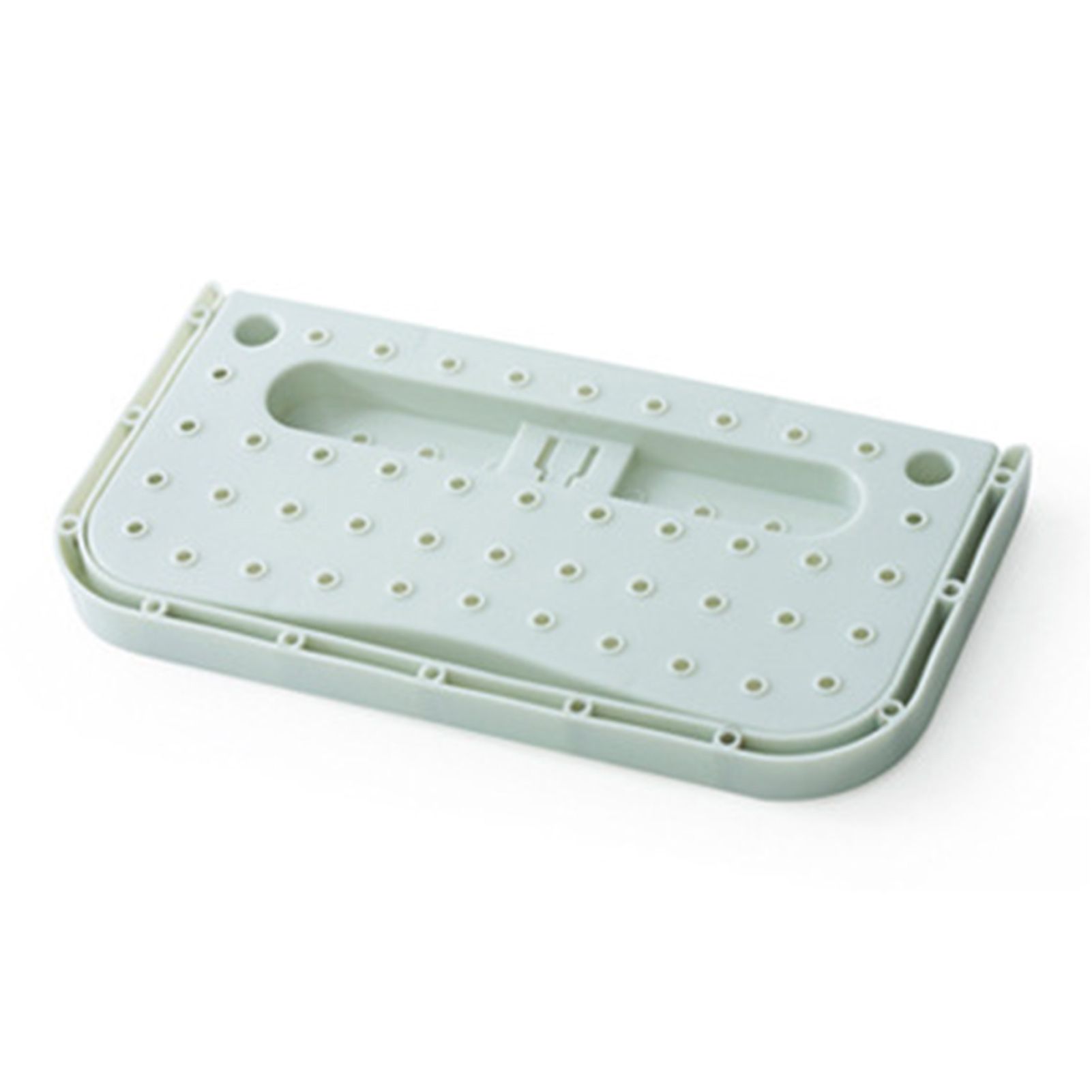 Wall Mounted Shoes Rack Adhesive Foldable Space Saving PP Door Shoe Hanger for Bathroom Blue Free Size
