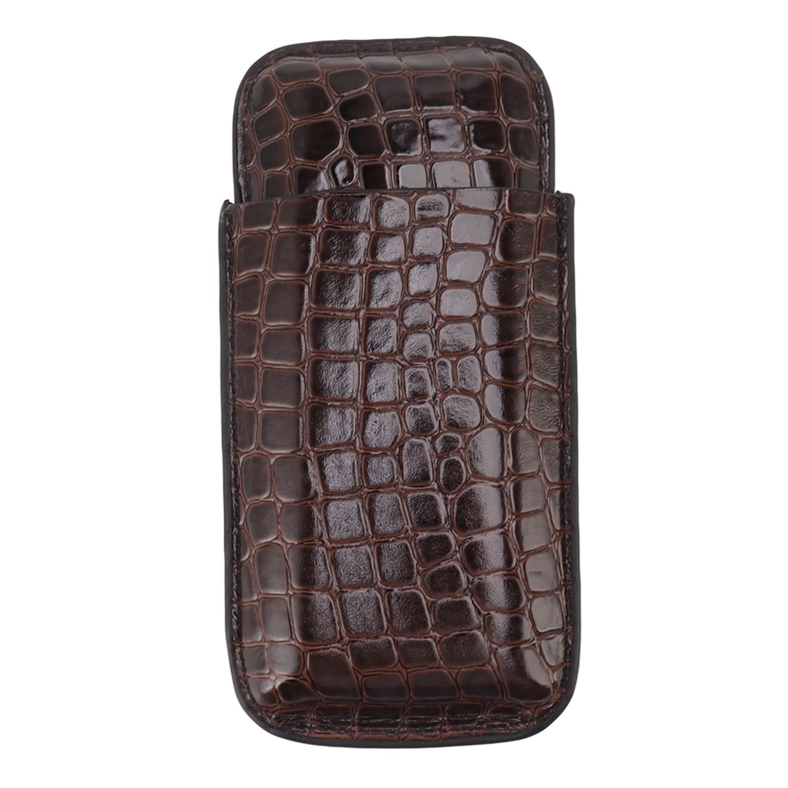 Leather Cigar Holder Portable Holding 3 Cigars Practical Travel Cigar Humidor for Man