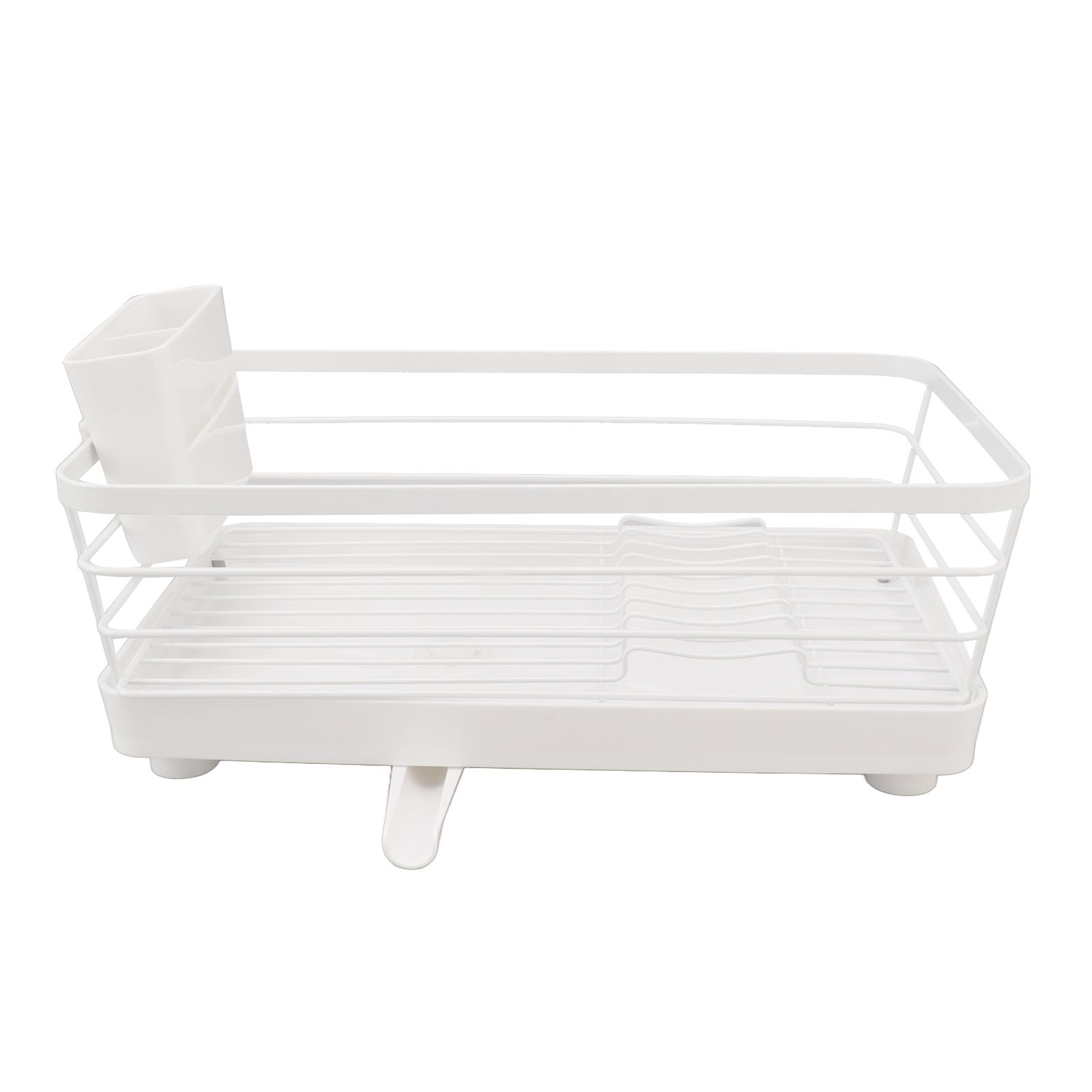 Dish Racks Modern Large Capacity Rust Resistance Space Saving Dish Drainers with Draining Tray for Kitchen Counter 39.5x23.5x14.5cm / 15.6x9.3x5.7in