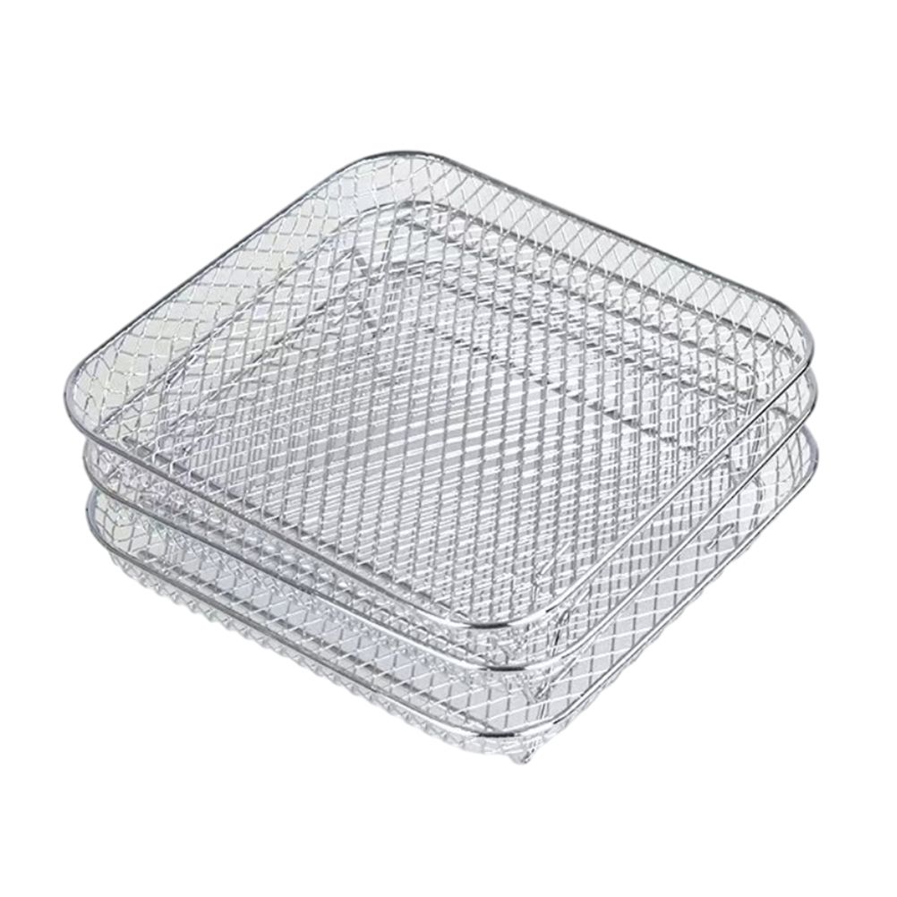 Air Fryer Rack Compatible for Ninja Foodi 8L Stainless Steel Stackable Dehydrator Rack Air Fryer Accessories