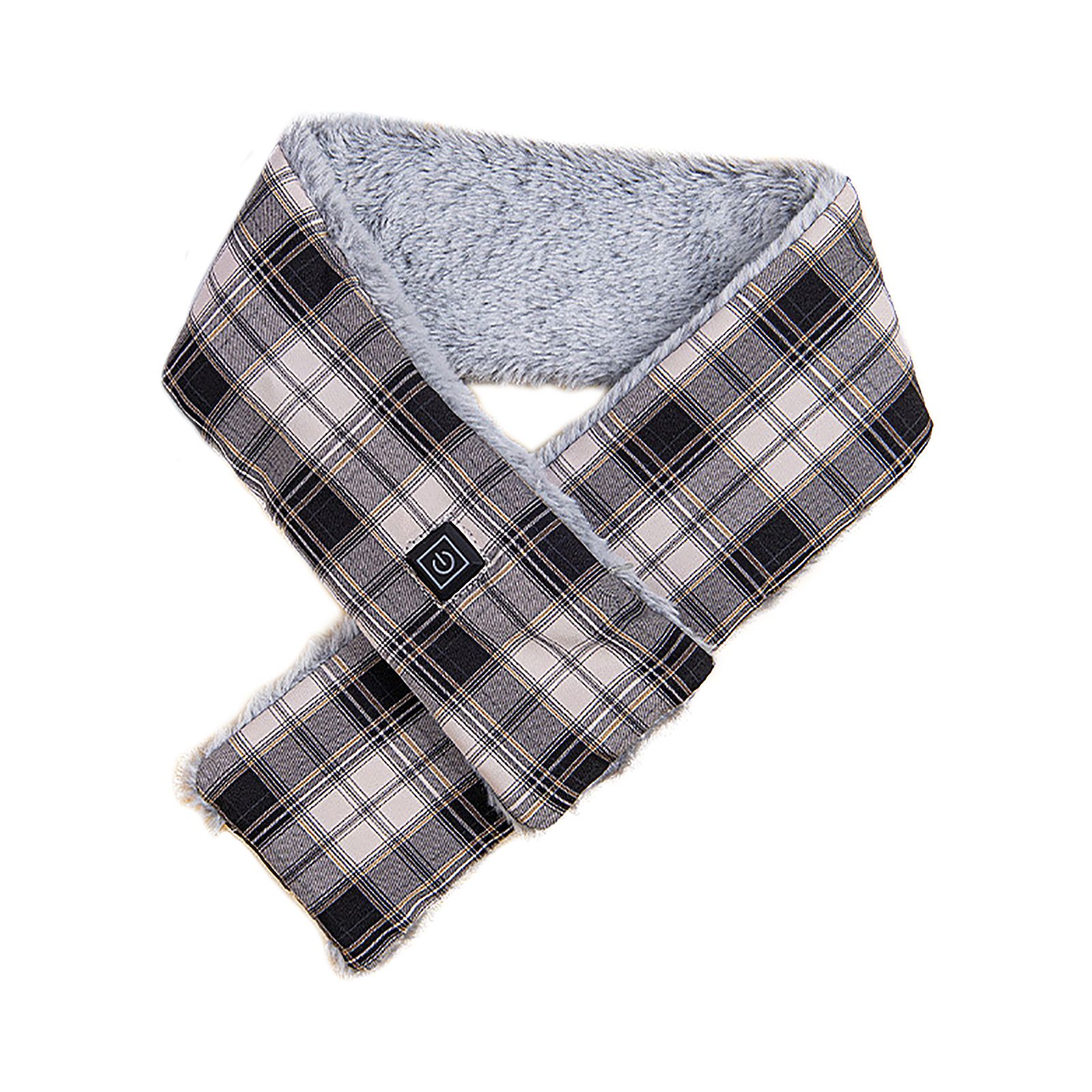 Intelligent USB Charging Heating Scarf Three Grade Temperature Adjustment Plush Neck Protection Fashion Heating Scarf