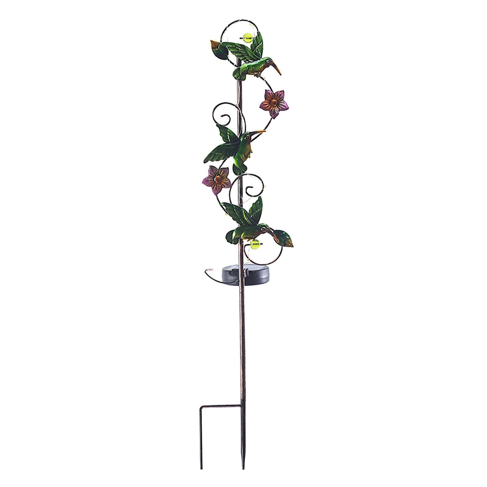 Solar Iron Lawn Lamp Waterproof Garden Stake Light Patio Decoration Landscape Light