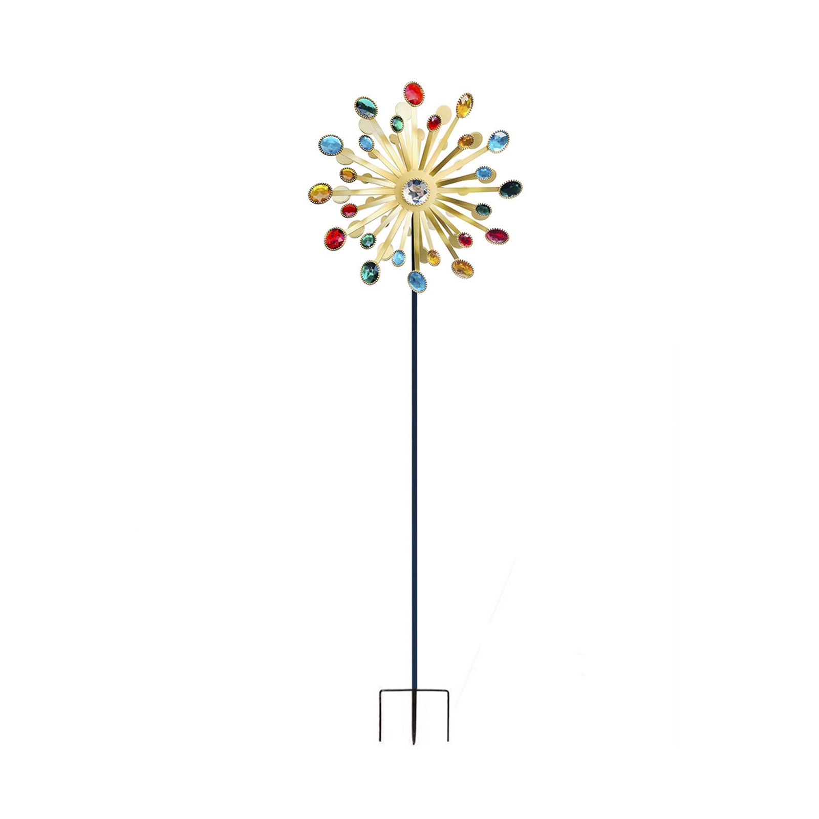 Windmills Metal Bright Colors Lighthouse Decoration Art Wind Sculpture for Yard Garden