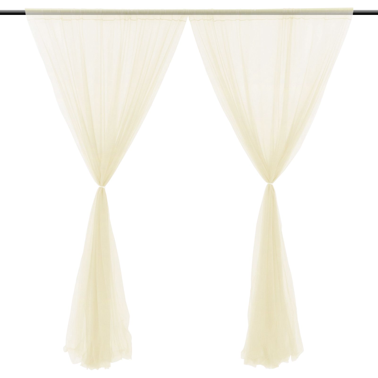 Wedding Party Window Screen Decoration Bedroom Outdoor Semi Transparent Mesh Curtains
