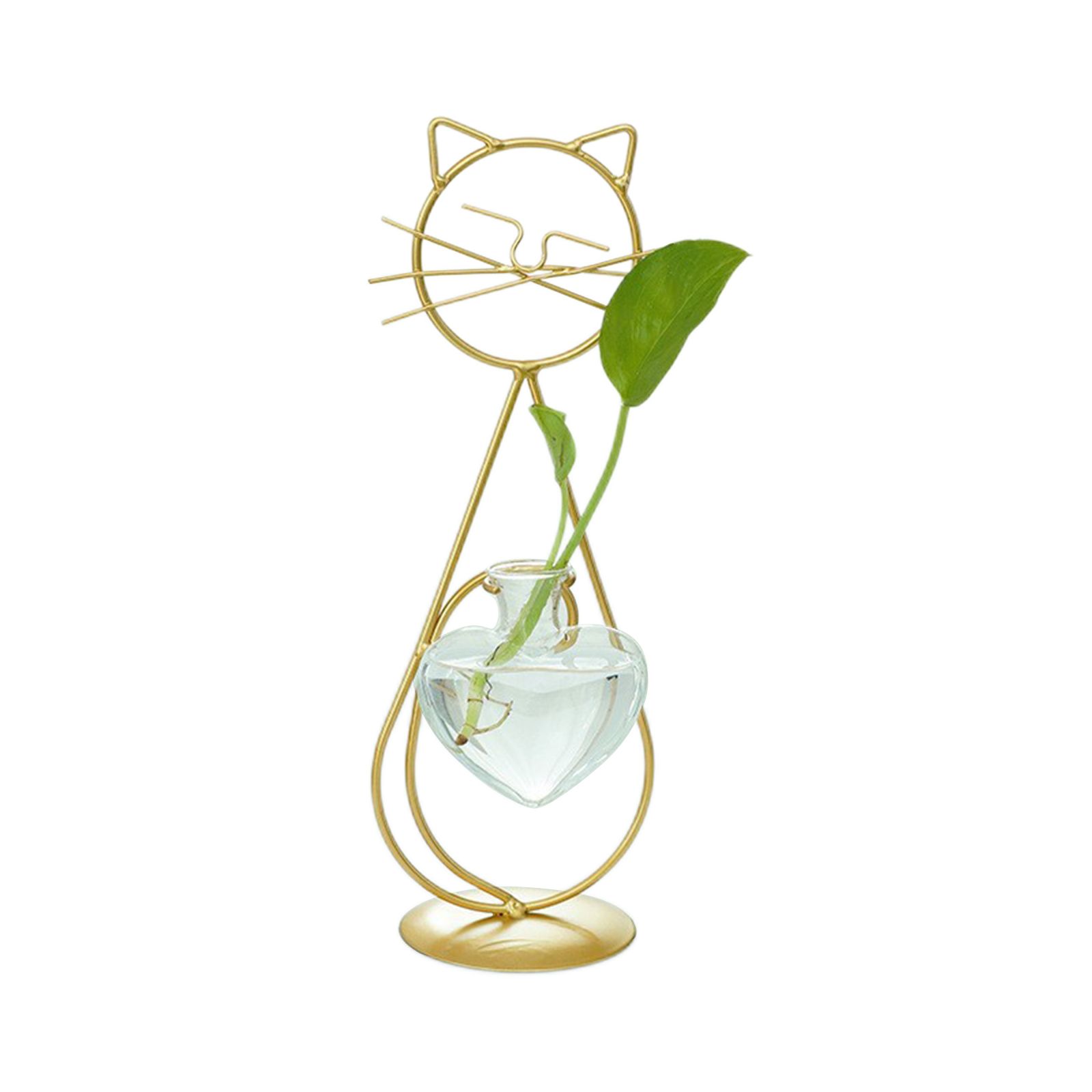 Simple Cat Iron Flower Ware Hydroponic Flower Arrangement Vase