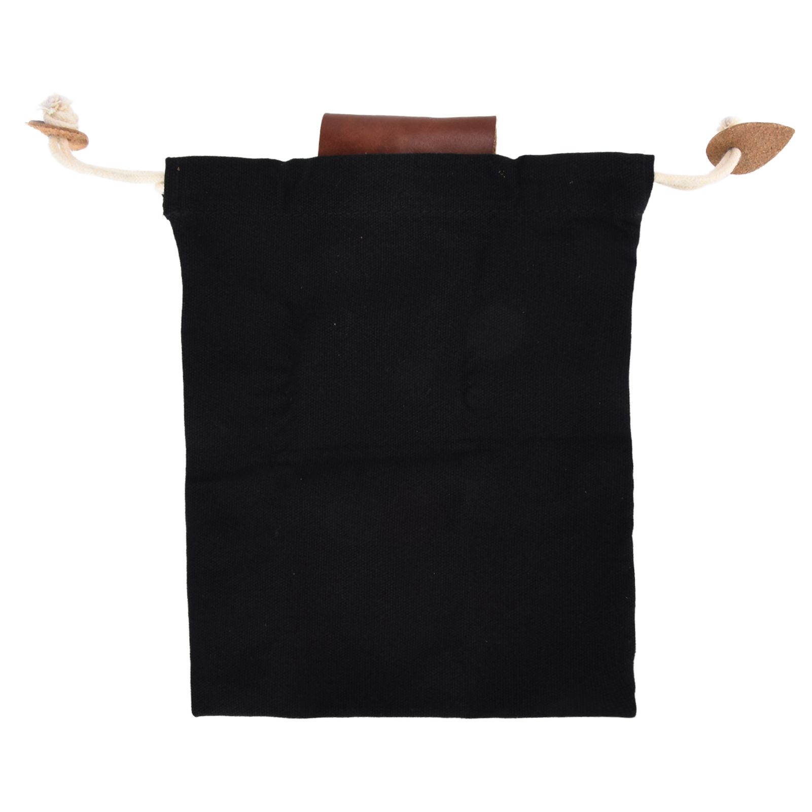 Leather Canvas Foraging Pouch Belt Fruit Picking Bag for Camping Fruit CollectingBlack