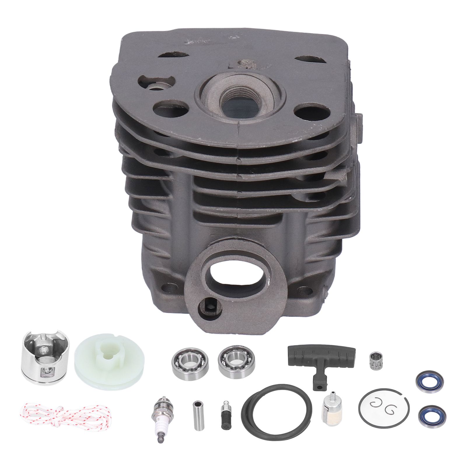 46mm Aluminum Cylinder Piston Spark Plug Bearing Gasket Set Fit for Husqvarna 55 51 Chainsaw