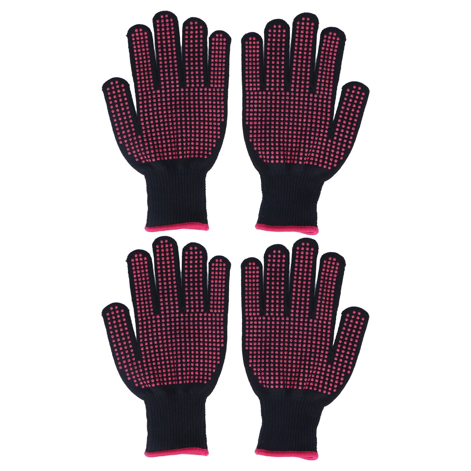 2 Pairs Cut Resistant Gloves Kitchen Gardening Safety Protection Tool for Wood CarvingPink 25cm