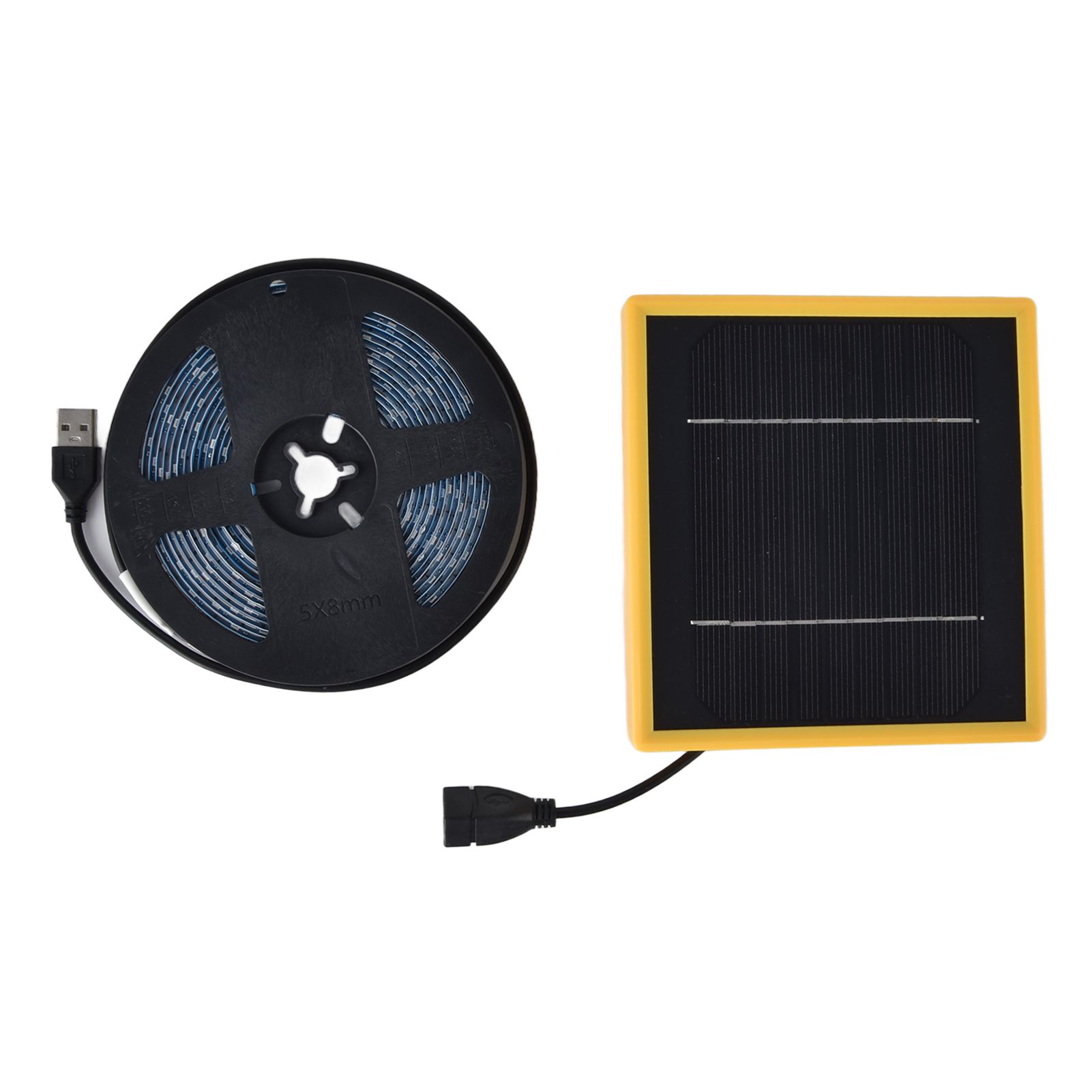 Solar Plant Growth Light Full Spectrum 5W LED Plant Lamp Strip for Greenhouse Gardening 5V 16.4ft