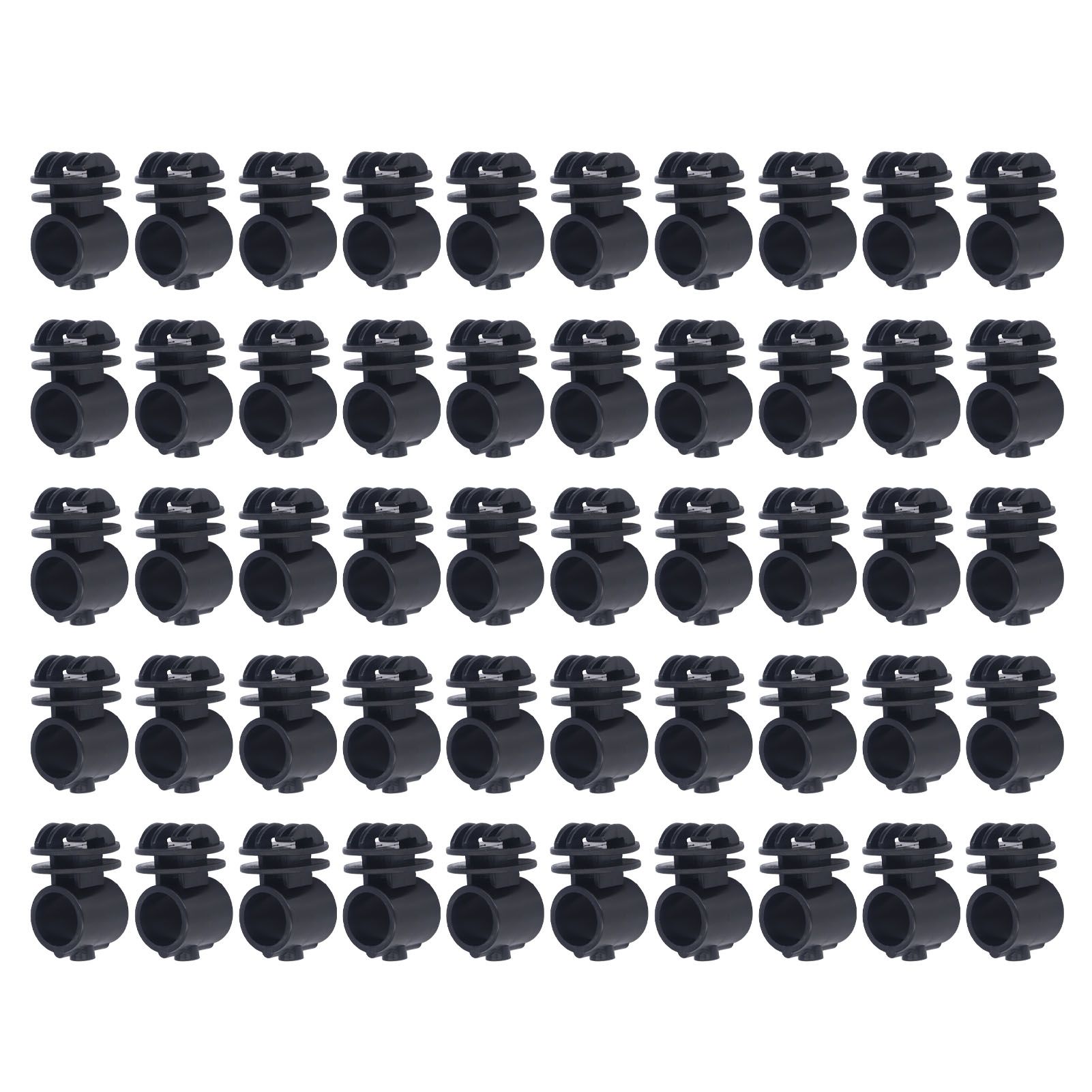 50 Pcs/set 2.1CM Insulator Screws Pulse Grid System Accessories for Electronic Fence Bearing Rod Black